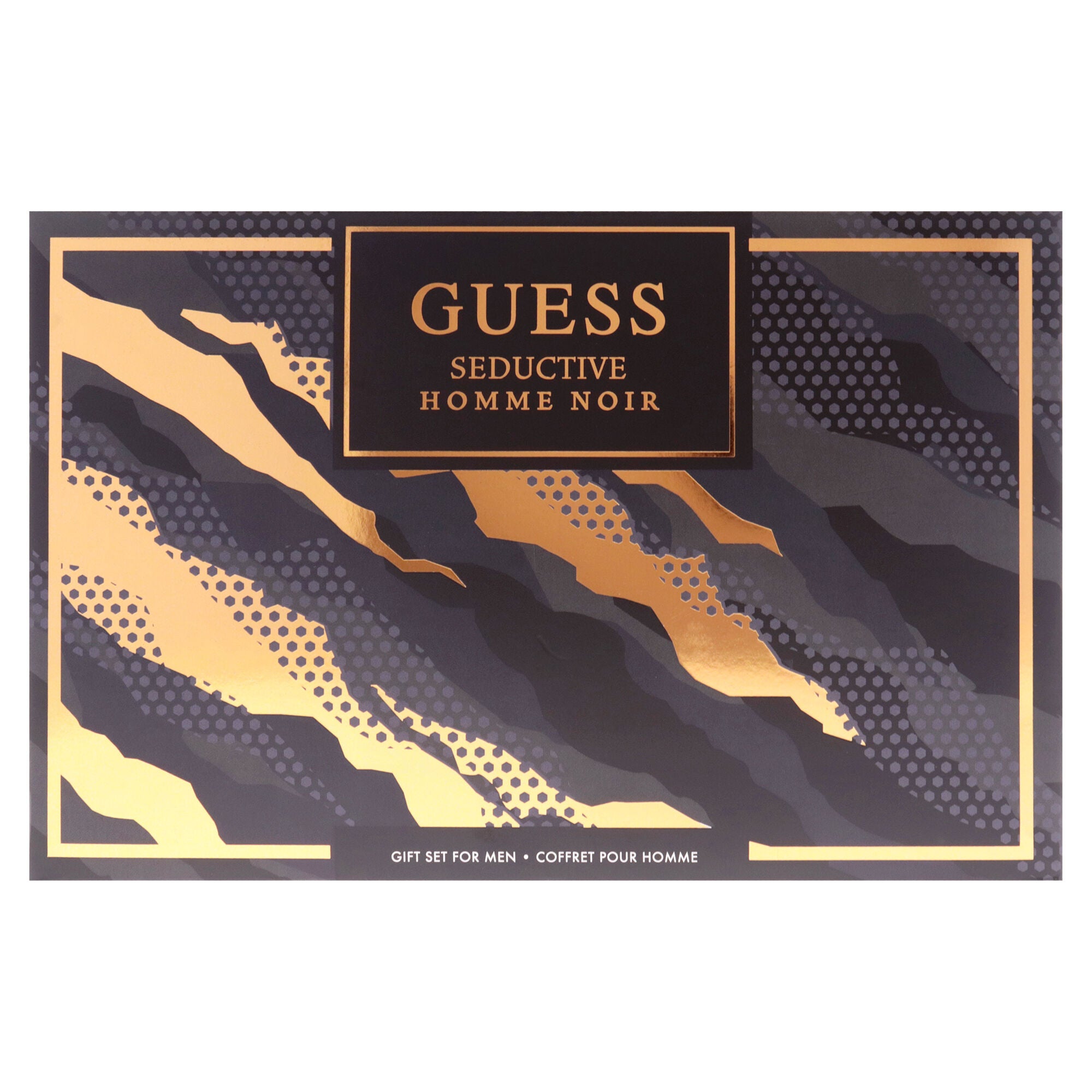 Seductive Homme Noir by Guess for Men - 4 Pc Gift Set 3.4oz EDT Spray, 6oz Deodorant Body Spray, 3.4oz Shower Gel, Pouch, Clear, alternate image number 4