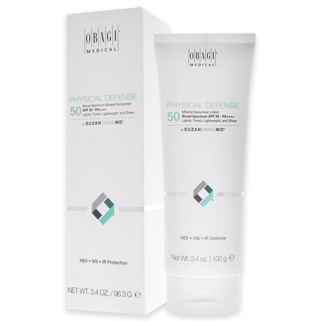 Tinted Physical Defense SPF 50 by Obagi for Unisex - 3.4 oz Sunscreen, NA, alternate image number null