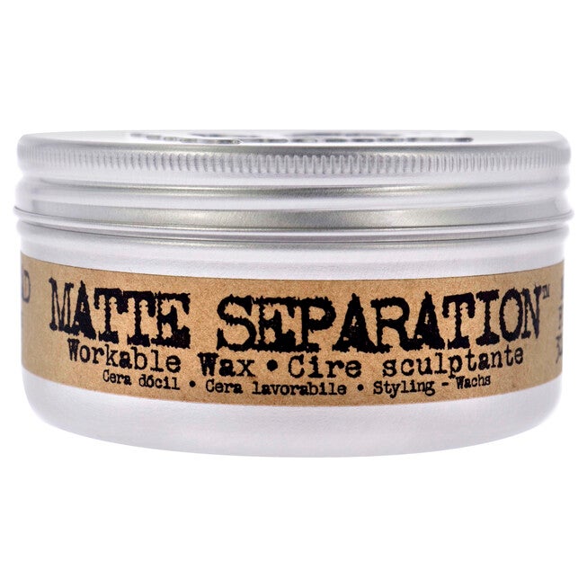 Bed Head B For Men Matte Separation Workable Wax by TIGI for Men - 3 oz Wax, NA, hi-res image number null