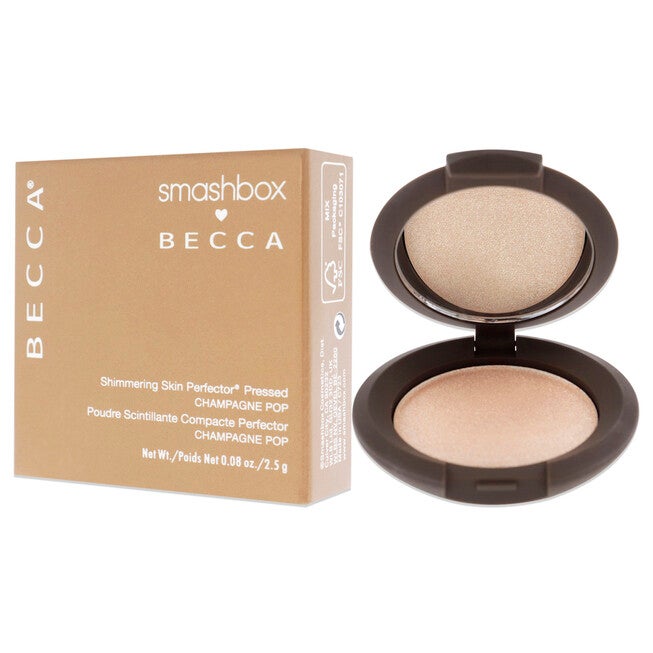 Becca Shimmering Skin Perfector Pressed Highlighter - Champagne Pop by SmashBox for Women - 0.08 oz Highlighter, , alternate image number null