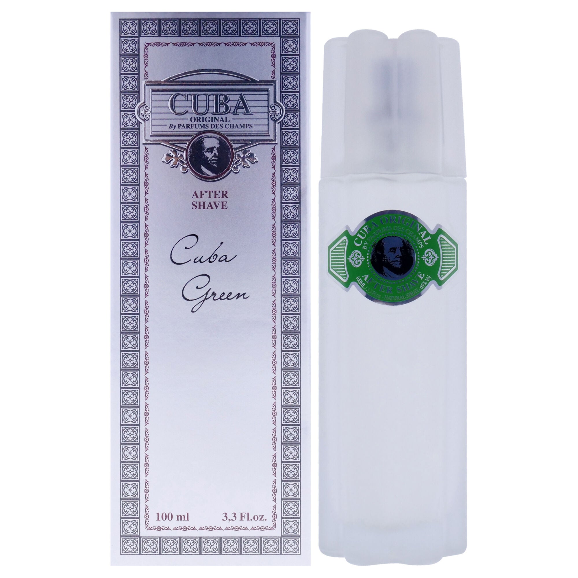 Cuba Green by Cuba for Men - 3.3 oz After Shave, See Description, hi-res image number 0