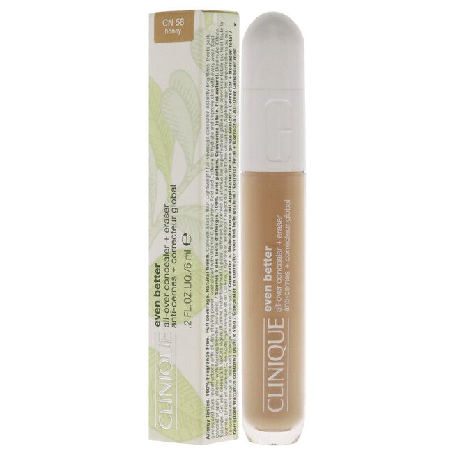 Even Better All-Over Concealer Plus Eraser - CN 58 Honey by Clinique for Women - 0.2 oz Concealer, NA, alternate image number null