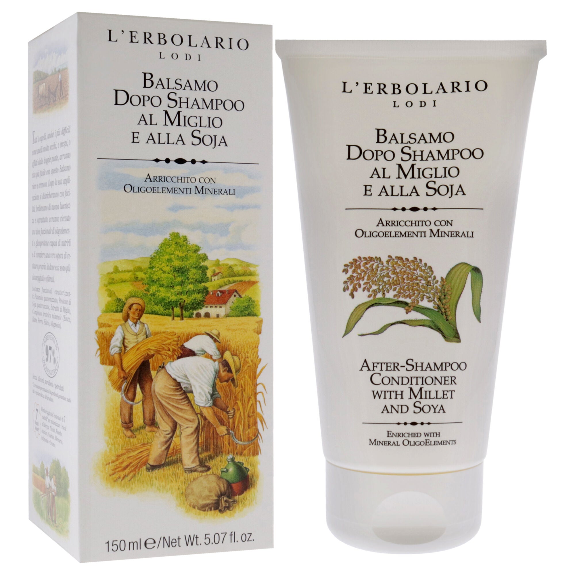 After-Shampoo Conditioner - Millet and Soya by LErbolario for Unisex - 5.07 oz Conditioner, , alternate image number 6