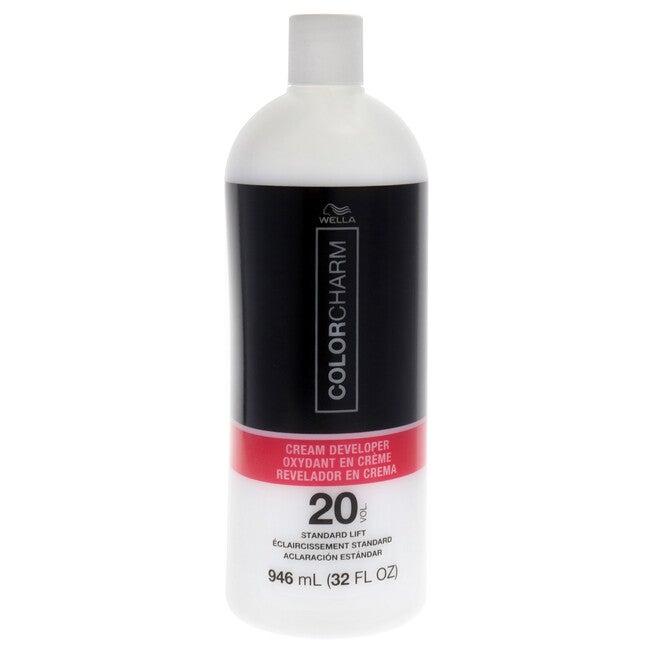 Color Charm 20 Volume Creme Developer by Wella for Unisex - 32 oz Lightener, NA, hi-res image number null