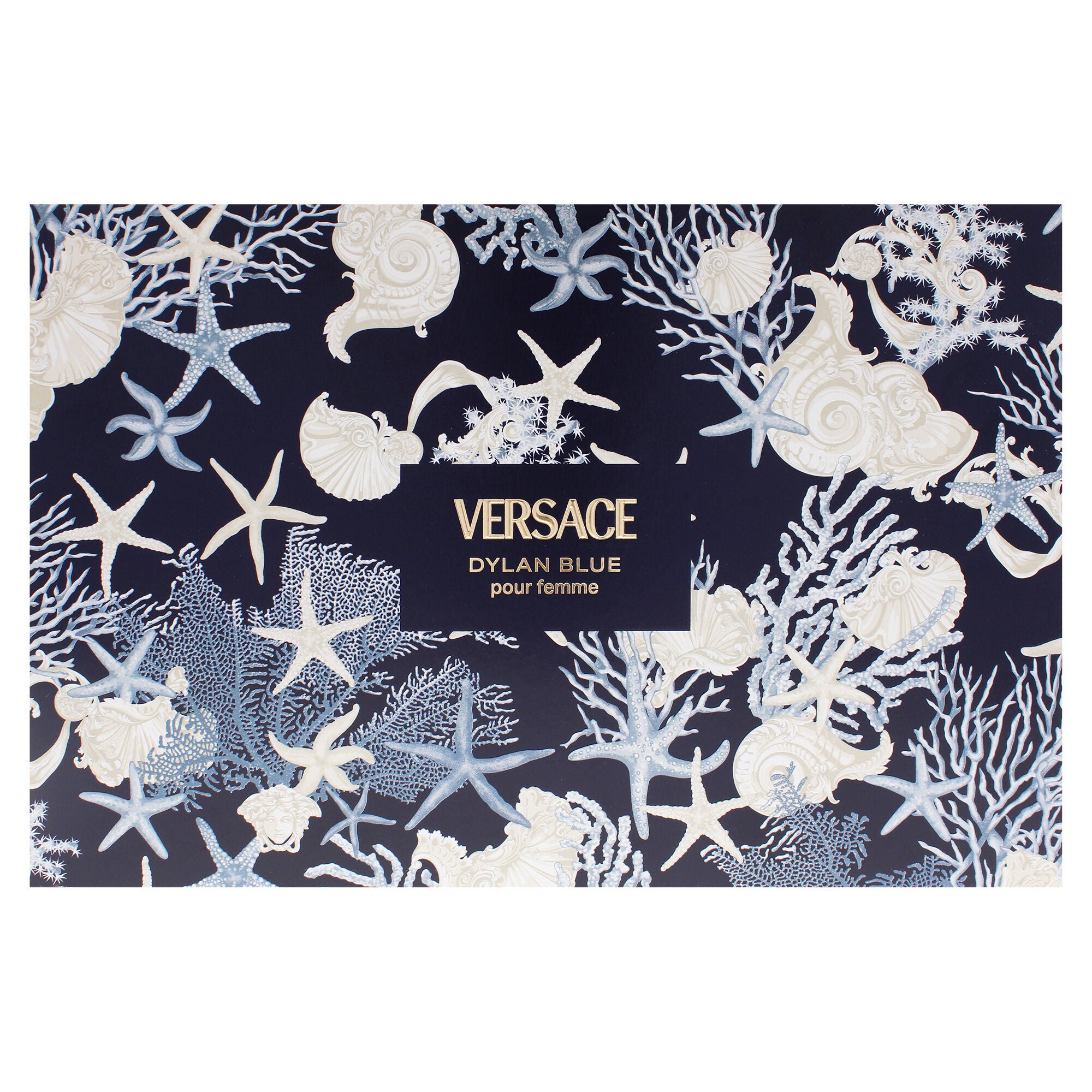 Dylan Blue by Versace for Women - 4 Pc Gift Set 3.4oz EDP Spray, 0.17oz EDP Splash (Mini), 3.4oz Body Lotion, 3.4oz Bath and Shower Gel, Clear, alternate image number 4