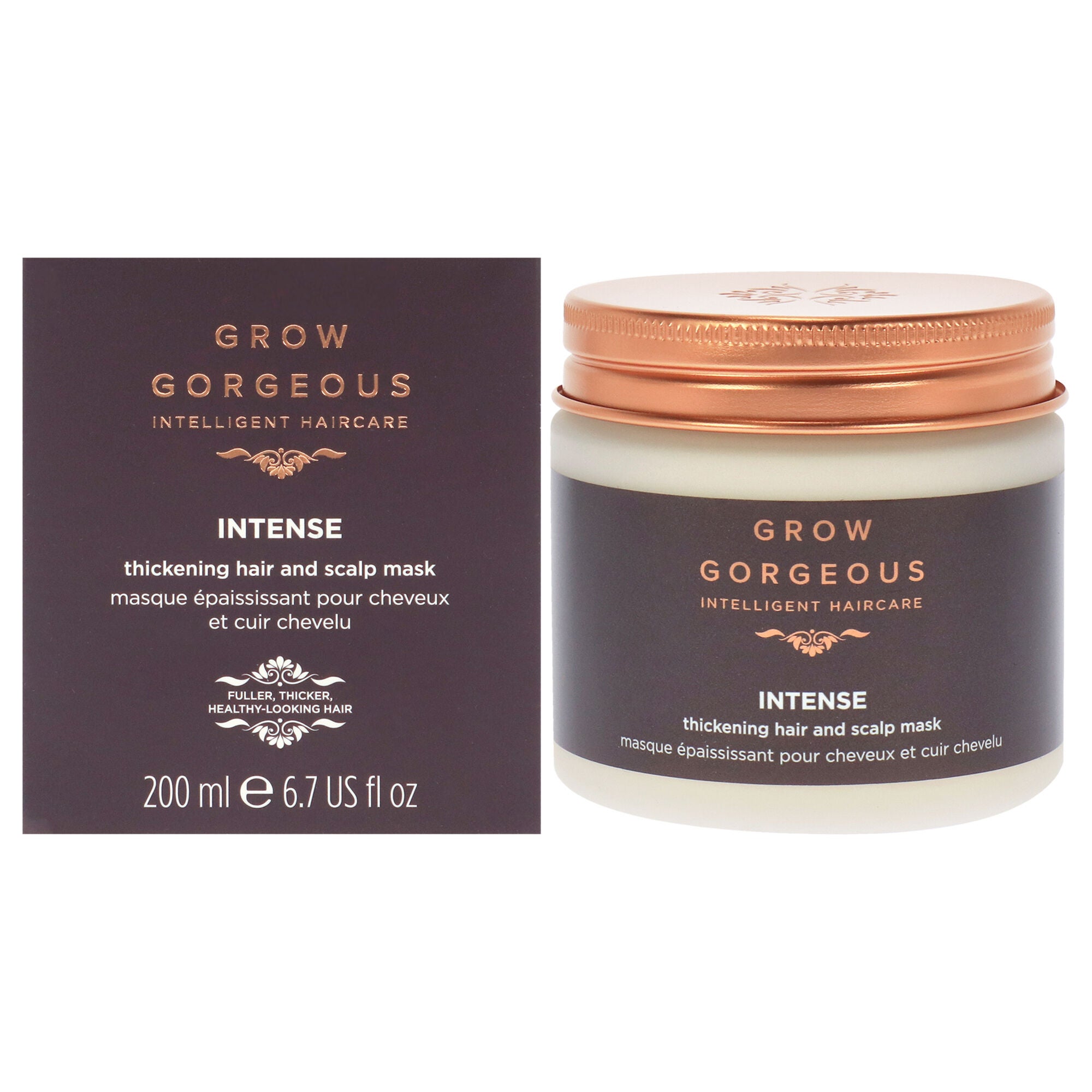 Intense Thickening Hair and Scalp Mask by Grow Gorgeous for Unisex - 6.7 oz Masque, , alternate image number 5
