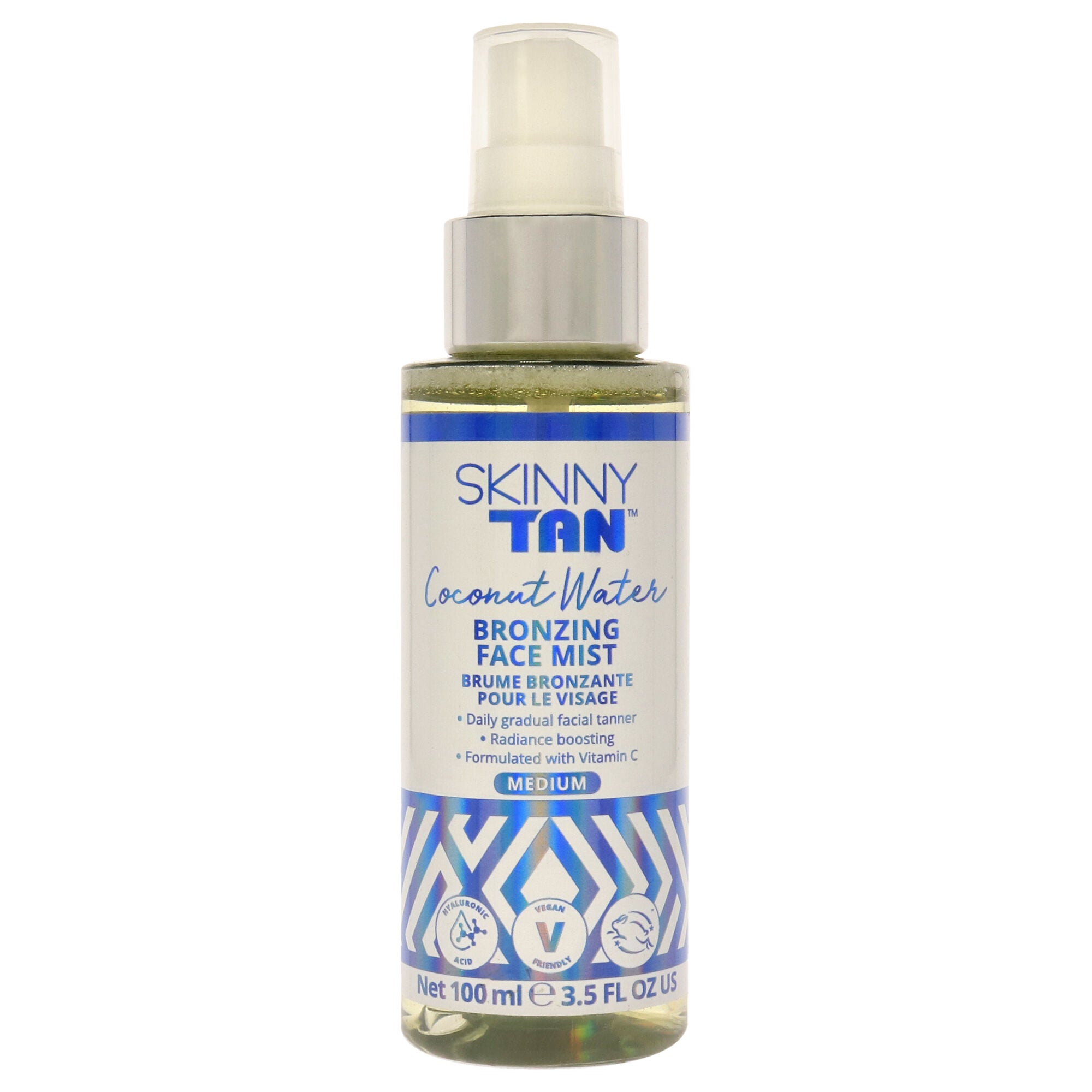 Coconut Water Bronzing Face Mist - Medium by Skinny Tan for Women - 3.5 oz Mist, See Description, hi-res image number 0