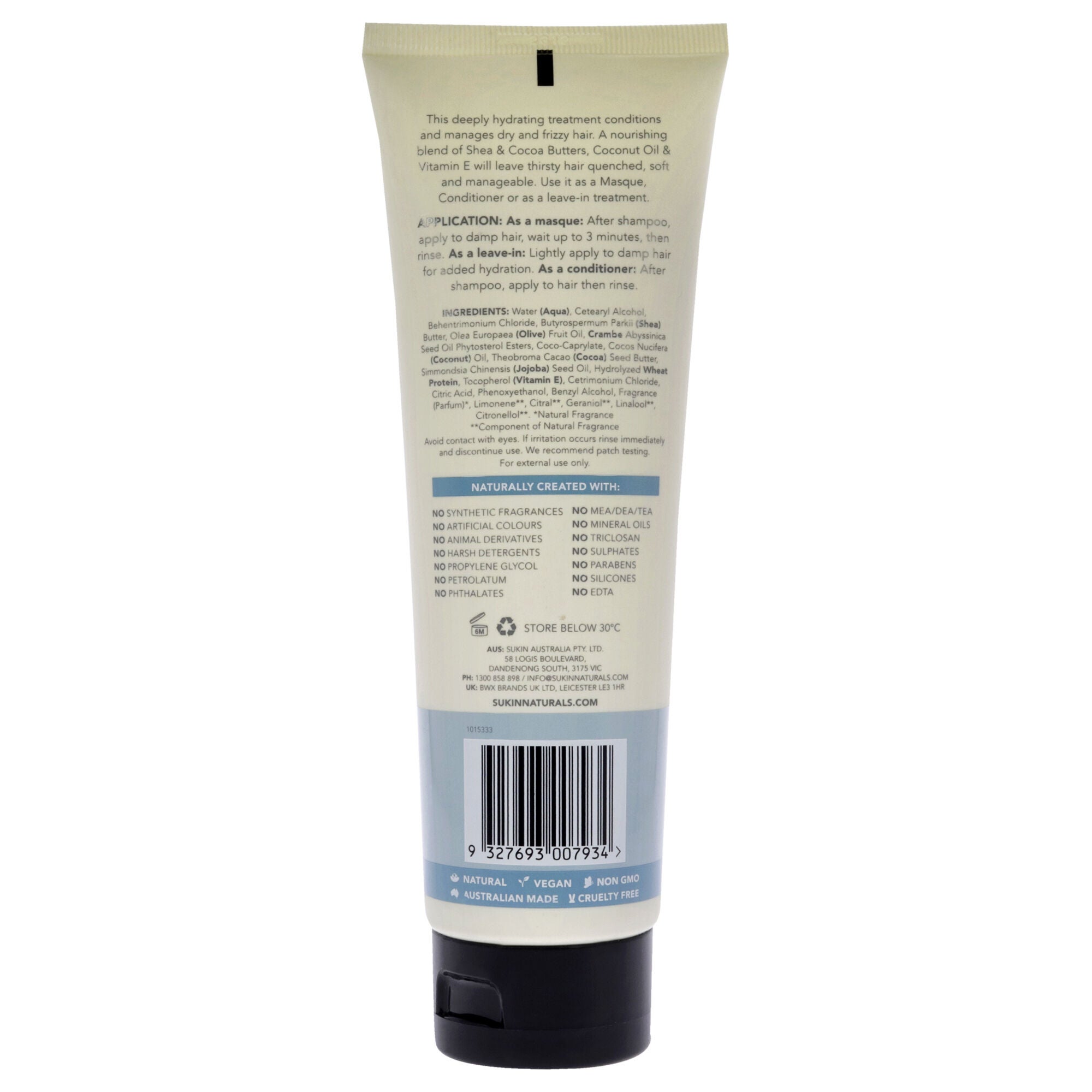 Hydrating Replenishing Mask treatment by Sukin for Women - 6.8 oz Masque, See Description, alternate image number 2