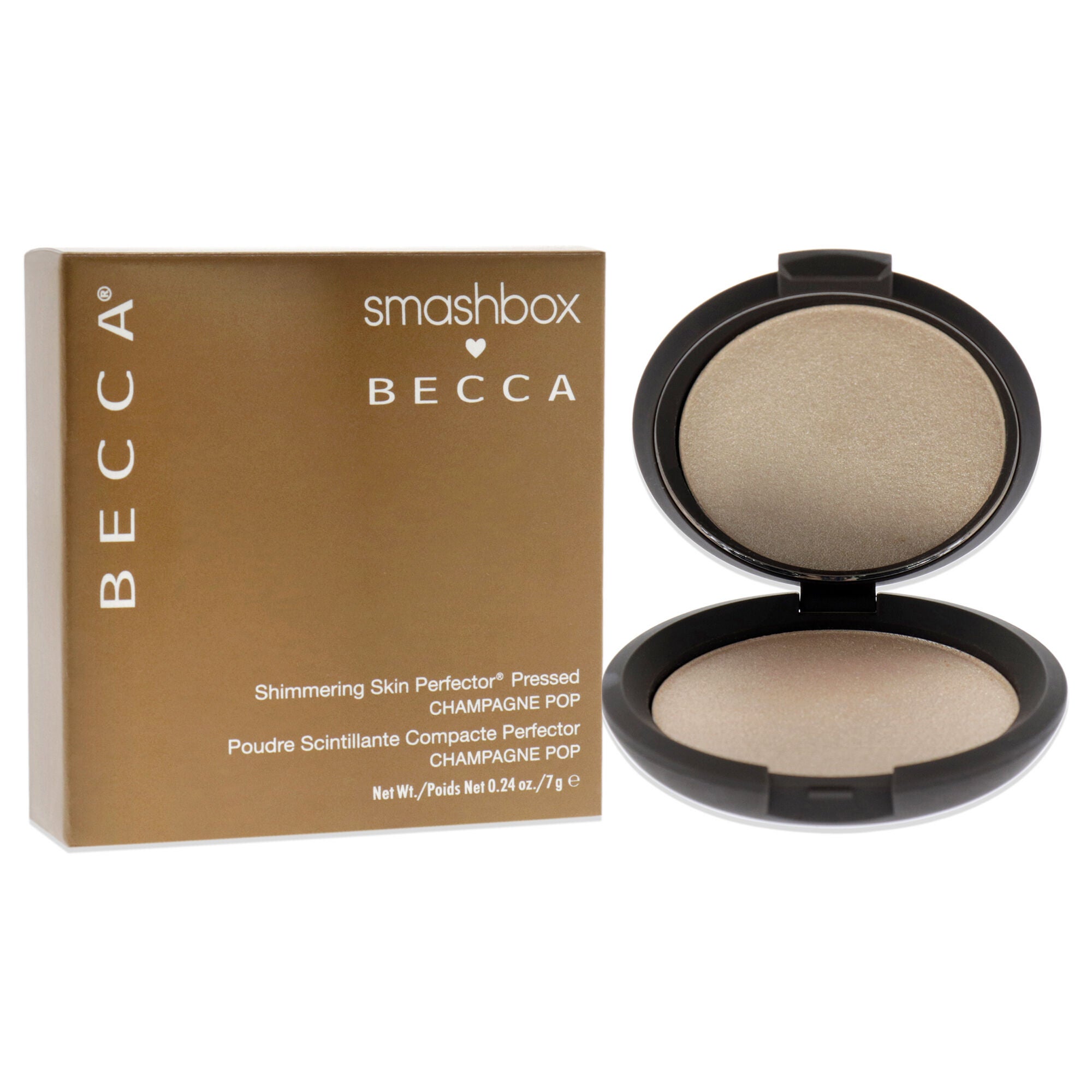 Becca Shimmering Skin Perfector Pressed Highlighter - Champagne Pop by SmashBox for Women - 0.24 oz Highlighter, See Description, alternate image number 2