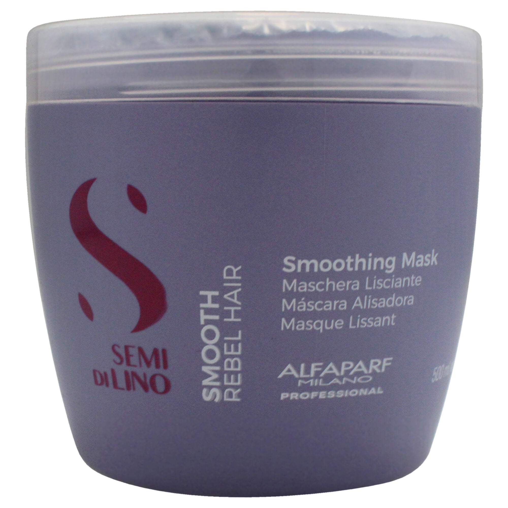 Semi Di Lino Smooth Smoothing Mask by Alfaparf Milano for Unisex - 16.9 oz Masque, See Description, hi-res image number 0