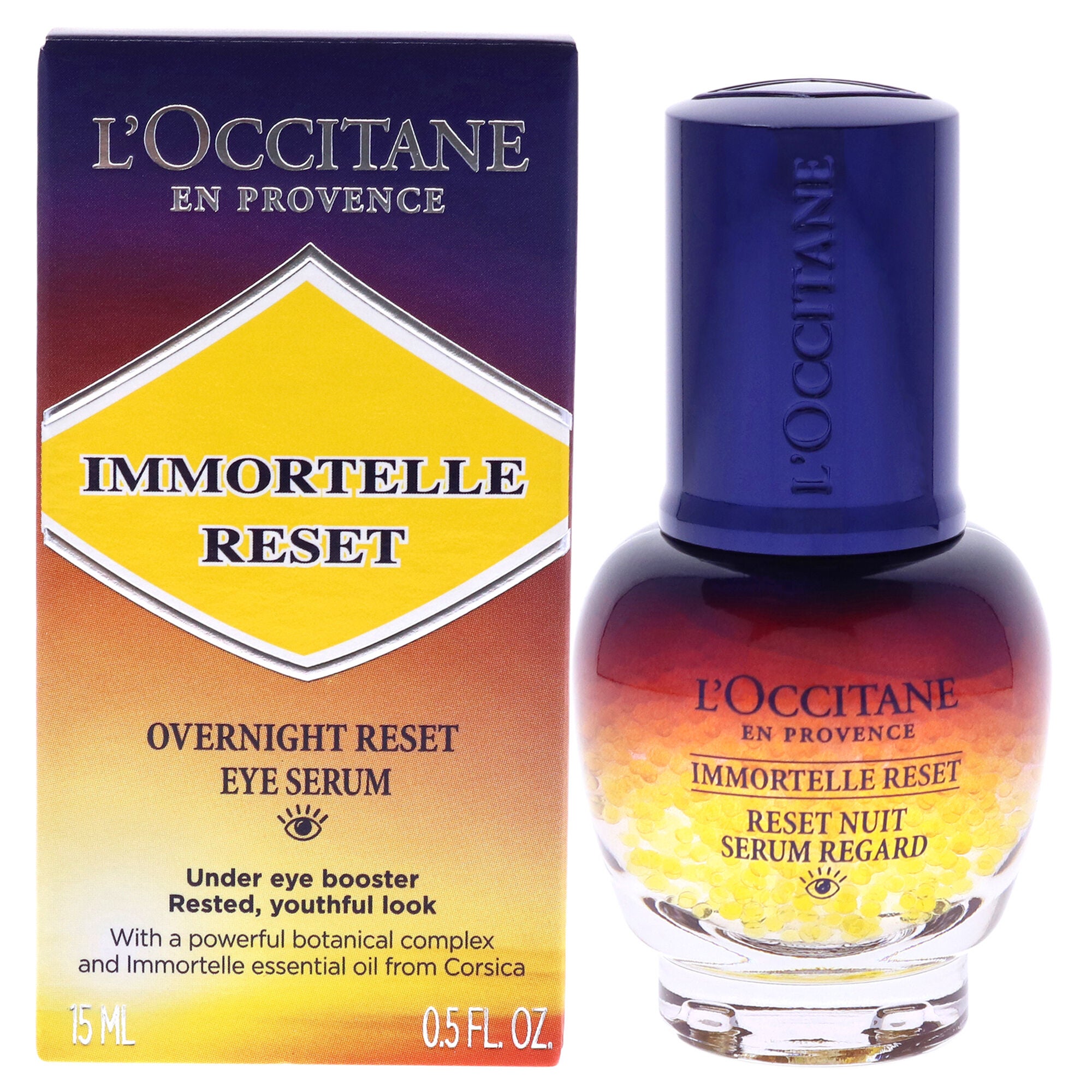 Immortelle Overnight Reset Eye Serum by LOccitane for Women - 0.5 oz Serum, See Description, hi-res image number 0