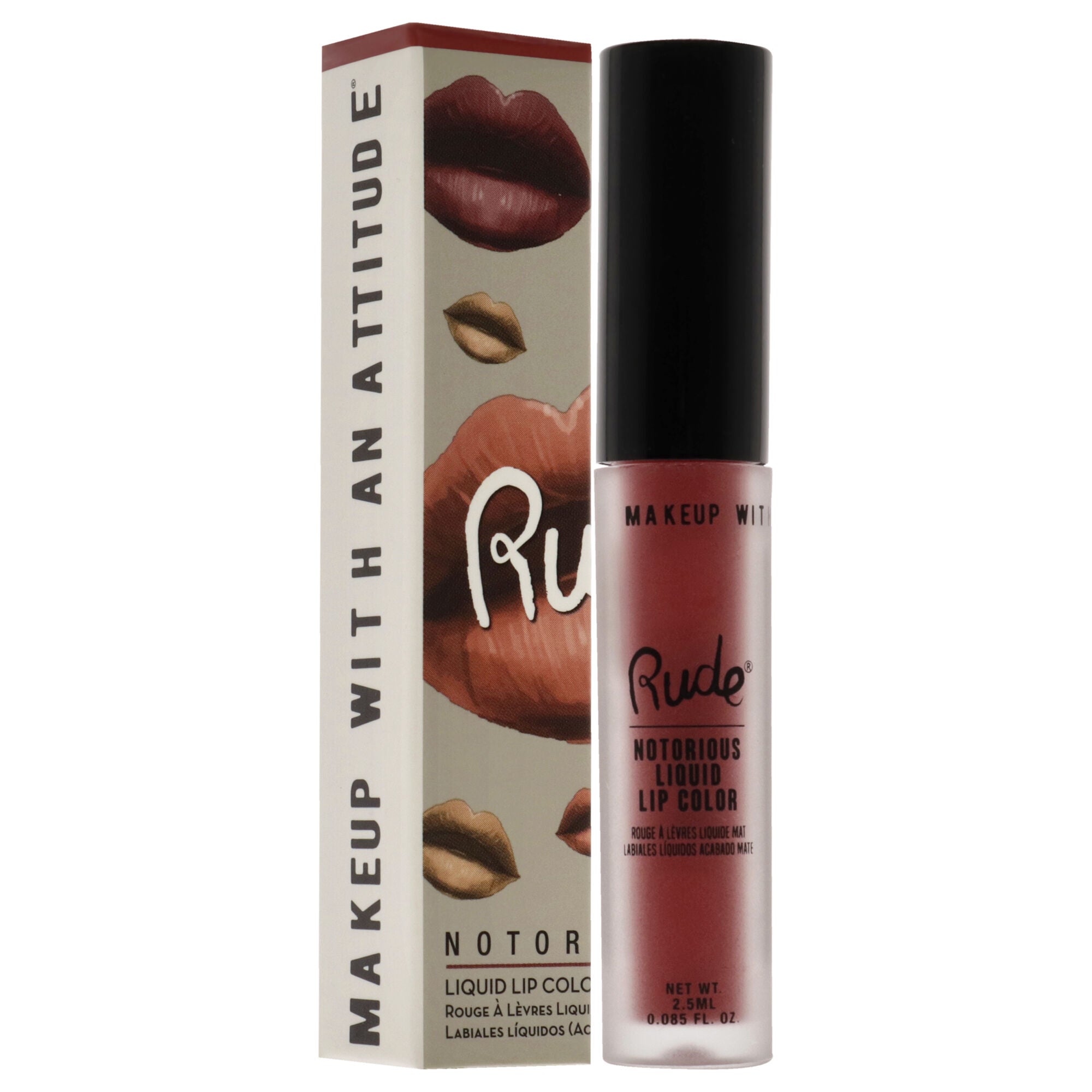 Notorious Rich Long Liquid Lip Color - Radical Red by Rude Cosmetics for Women - 0.1 oz Lip Color, , alternate image number 6