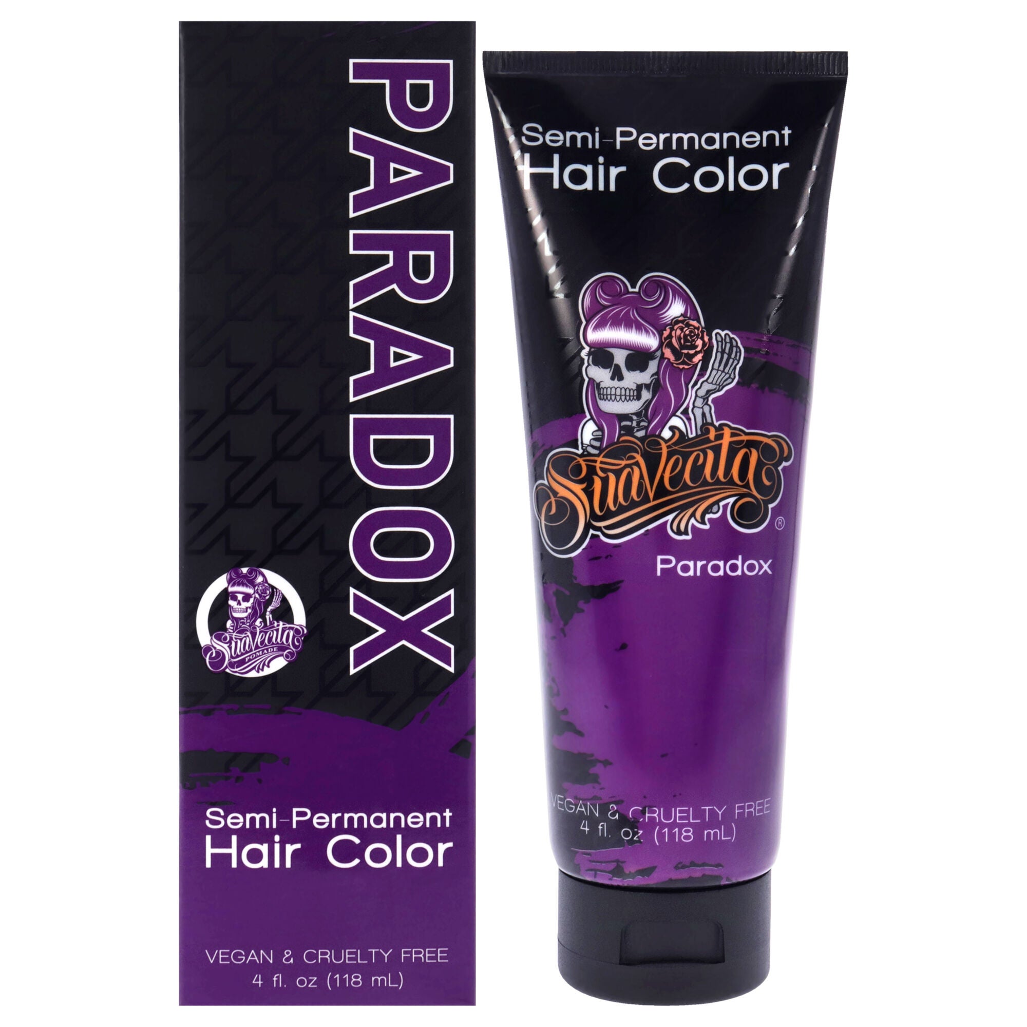 Semi-Permanent Hair Color - Paradox by Suavecito for Unisex - 4 oz Hair Color, See Description, hi-res image number 0