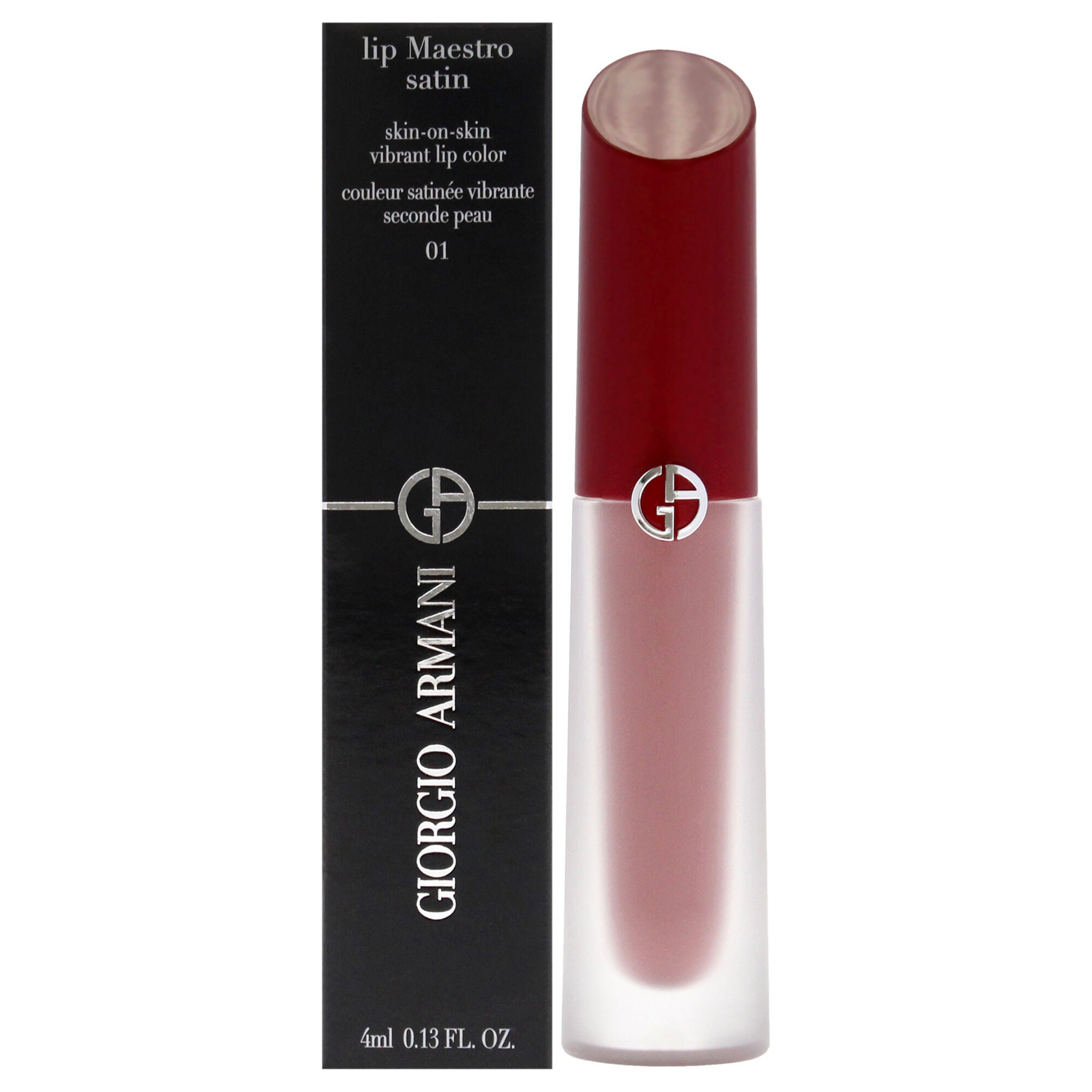 Lip Maestro Satin Lipstick - 01 Summer Adventure by Giorgio Armani for Women - 0.13 oz Lipstick, See Description, hi-res image number 0
