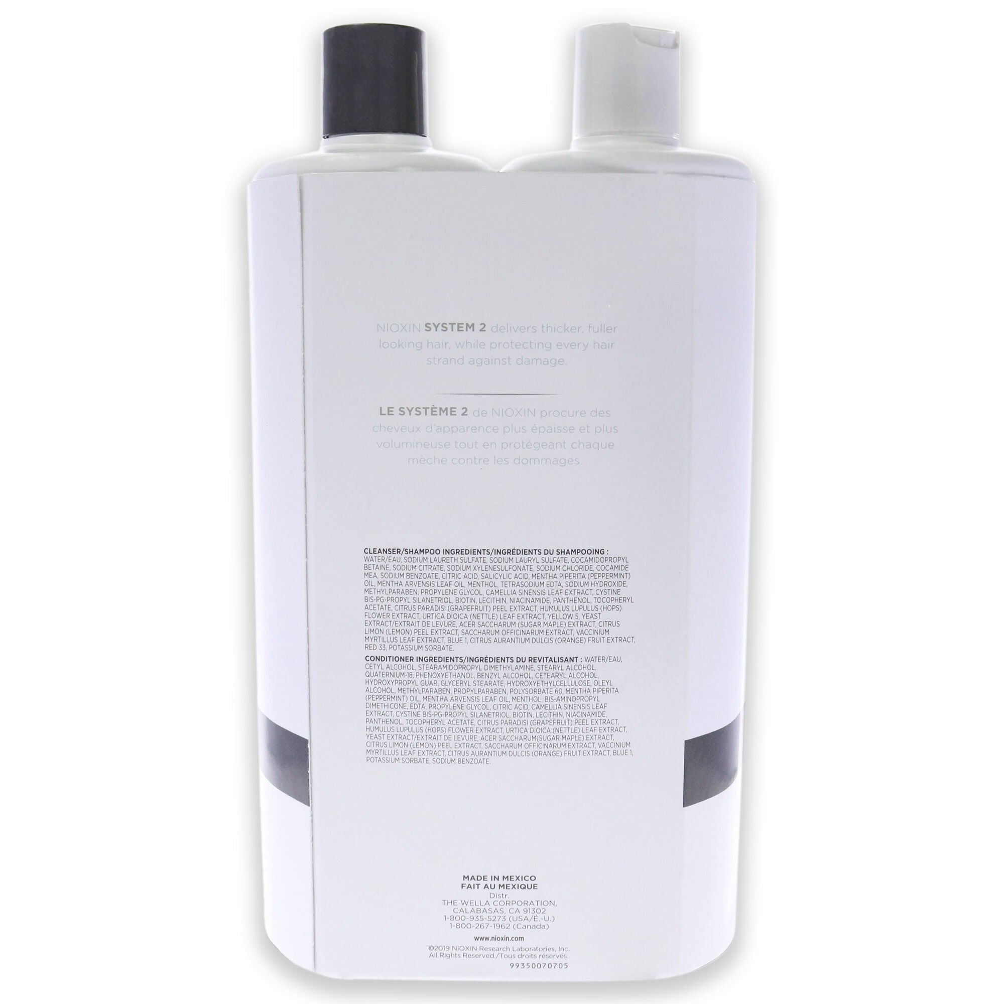 System 2 Duo by Nioxin for Unisex - 2 x 33.8 oz Shampoo, Conditioner, , alternate image number 4