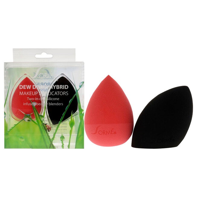 Dew Drop Hybrid Silicone Infused Blender by Sorme Cosmetics for Women - 2 Pc Sponge, NA, hi-res image number null