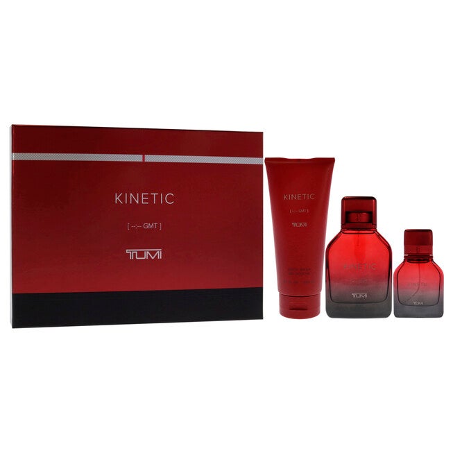 Kinetic by Tumi for Men - 3 Pc Gift Set 3.4oz EDP Spray, 1oz EDP Spray, 6.7oz Body Wash, NA, alternate image number null