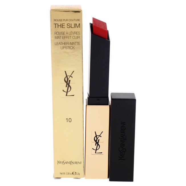 Rouge Pur Couture The Slim Matte Lipstick - 10 Corail Antinomique by Yves Saint Laurent for Women - 0.08 oz Lipstick, NA, hi-res image number null