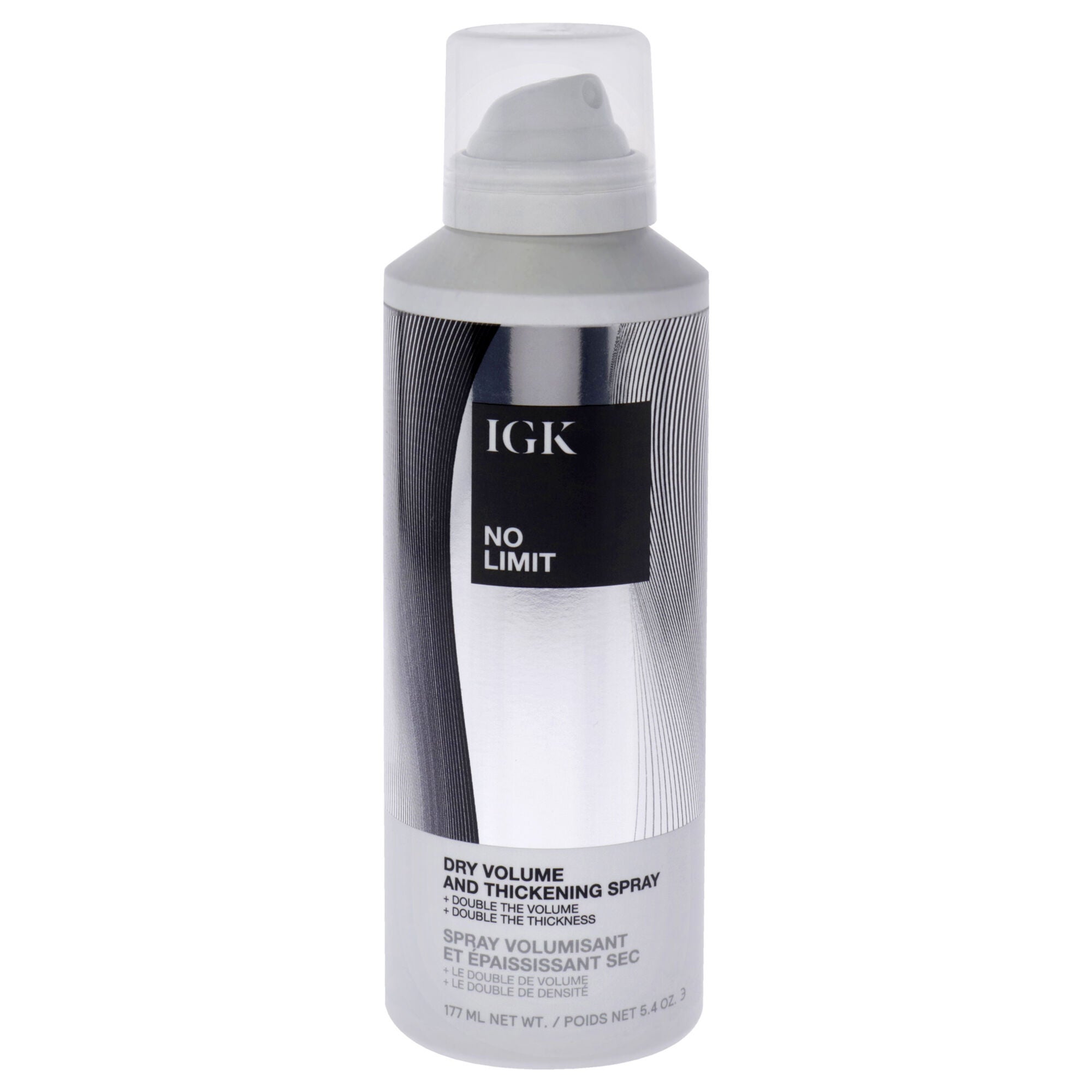 No Limit Dry Volume and Thickening Spray by IGK for Unisex - 5.4 oz Hair Spray, See Description, hi-res image number 0