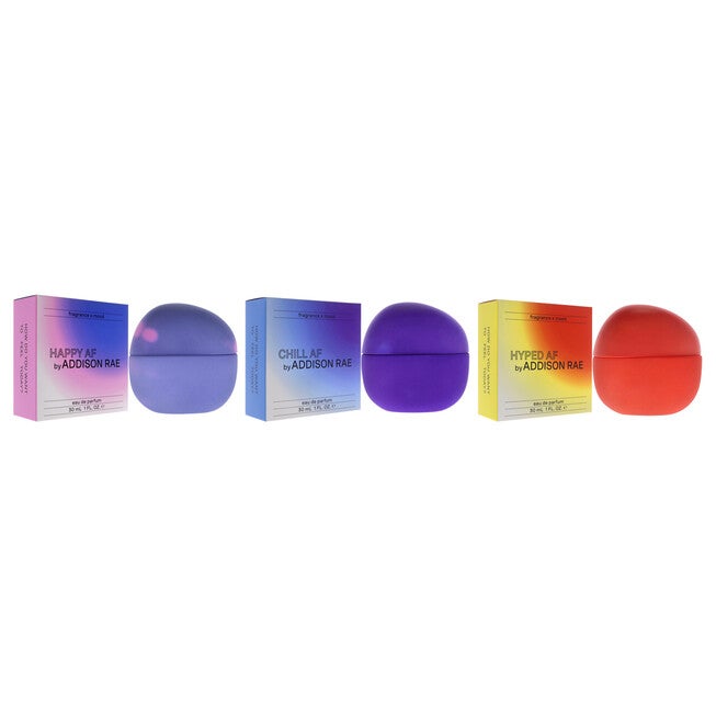 Addison Rae Kit by Addison Rae for Women - 3 Pc Kit 1oz Chill AF EDP Spray, 1oz Hyped AF EDP Spray, 1oz Happy AF EDP Spray, See Description, alternate image number 2