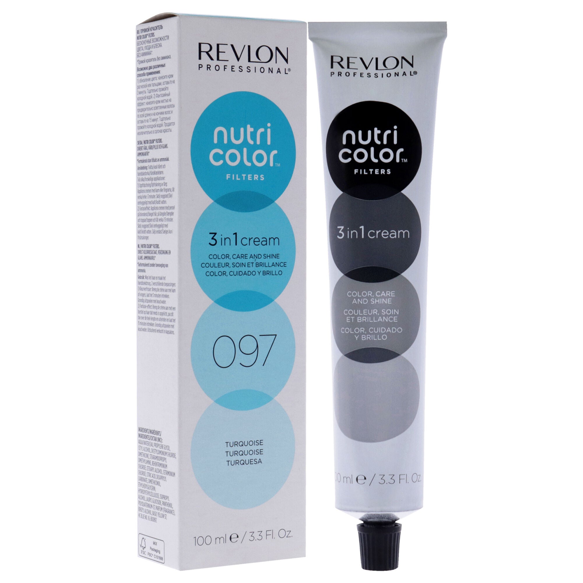 Nutri Color Cream - 097 Turquoise by Revlon for Unisex - 3.3 oz Hair Color, See Description, alternate image number 1