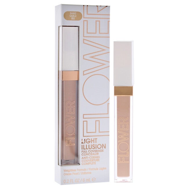 Light Illusion Full Coverage Concealer - M0 Sand by Flower Beauty for Women - 0.2 oz Concealer, NA, alternate image number null