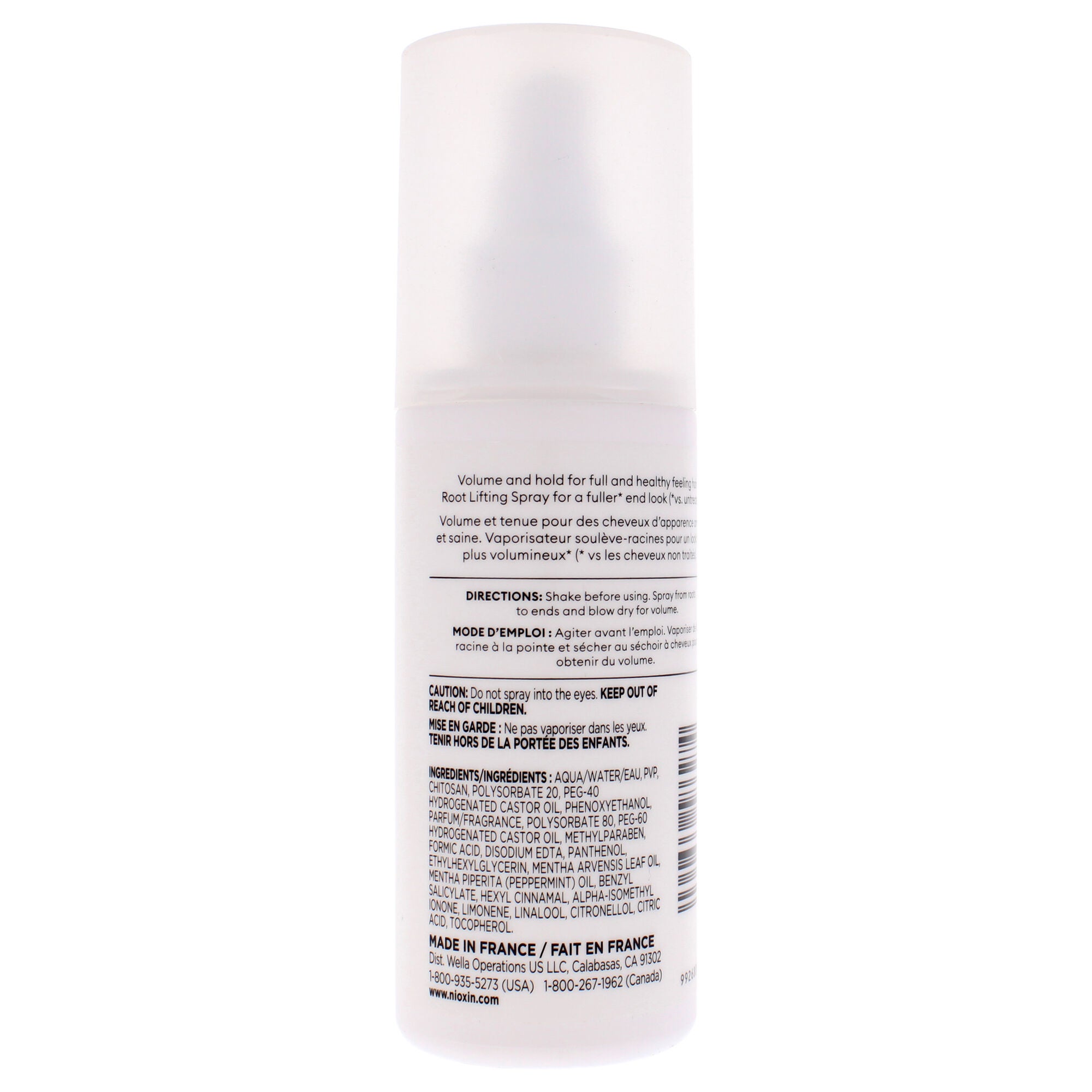 Density Defend Styling Root Lifting Spray by Nioxin for Women - 5 oz Hair Spray, Clear, alternate image number 1