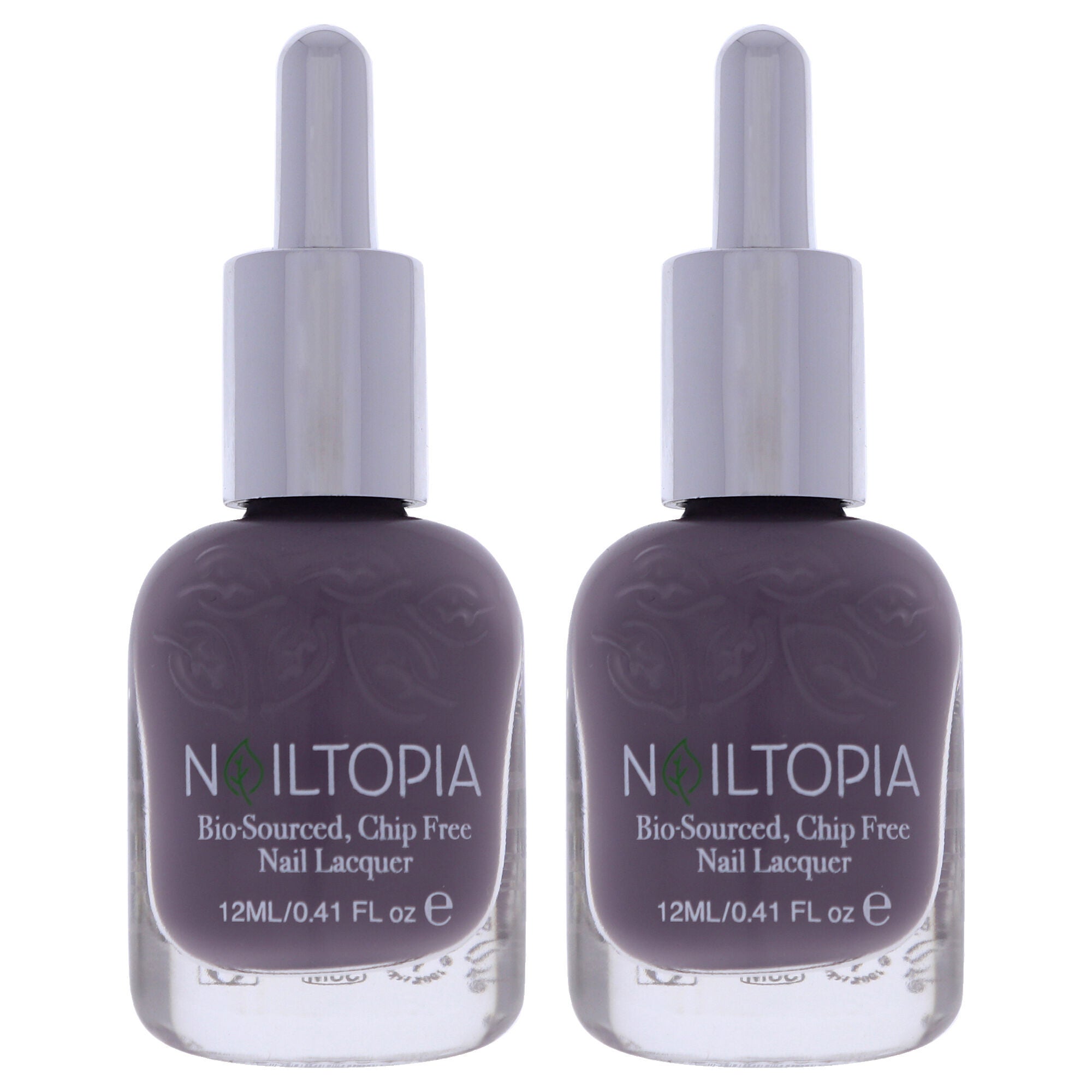 Bio-Sourced Chip Free Nail Lacquer - Smokey Road by Nailtopia for Women - 0.41 oz Nail Polish - Pack of 2, See Description, hi-res image number 0