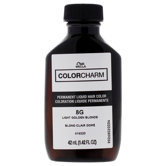 Color Charm Permanent Liquid Hair Color - 8G Light Golden Blonde by Wella for Unisex - 1.42 oz Hair Color, NA, alternate image number null