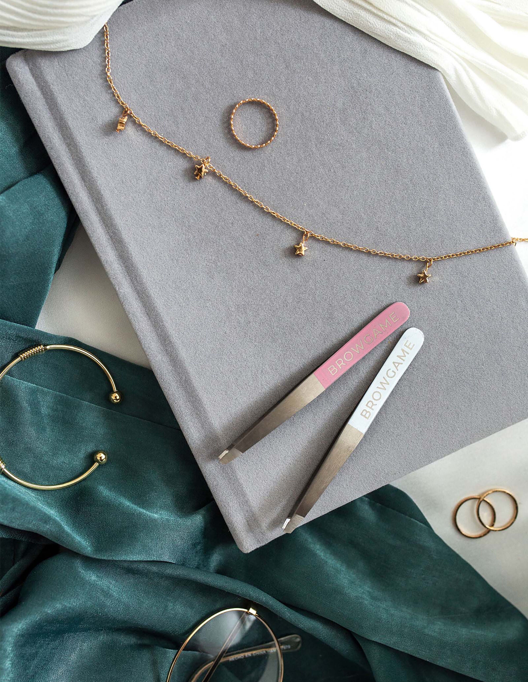 Original Slanted Tweezer - Pink by Browgame for Unisex - 1 Pc Tweezer, , alternate image number 6