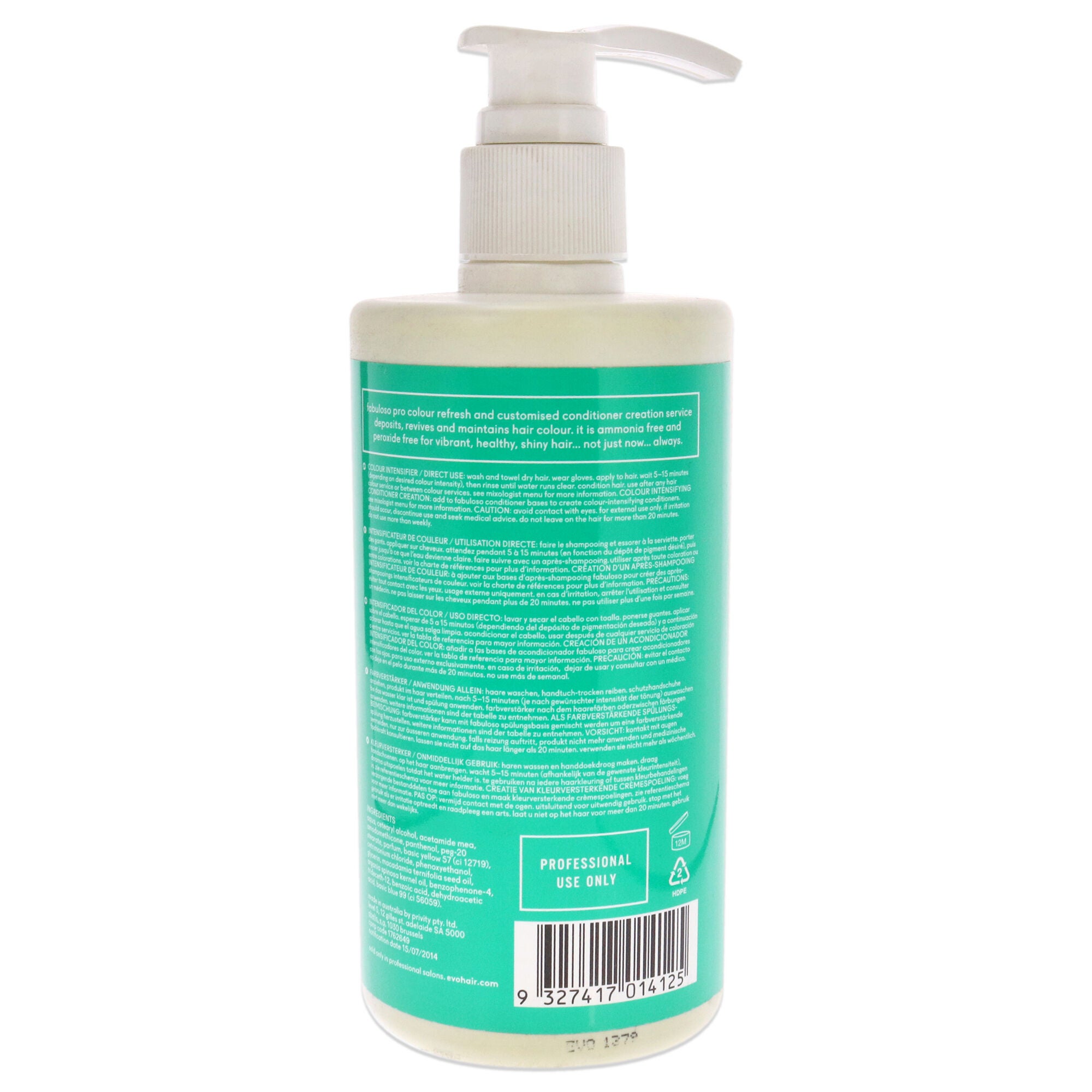 Pro Green Colour Intensifier by Evo for Women - 16.9 oz Treatment, See Description, alternate image number 1