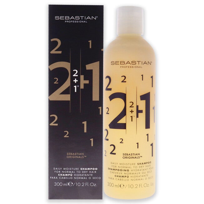 2 Plus 1 Daily Moisture Shampoo by Sebastian for Unisex - 10.2 oz Shampoo, , alternate image number null
