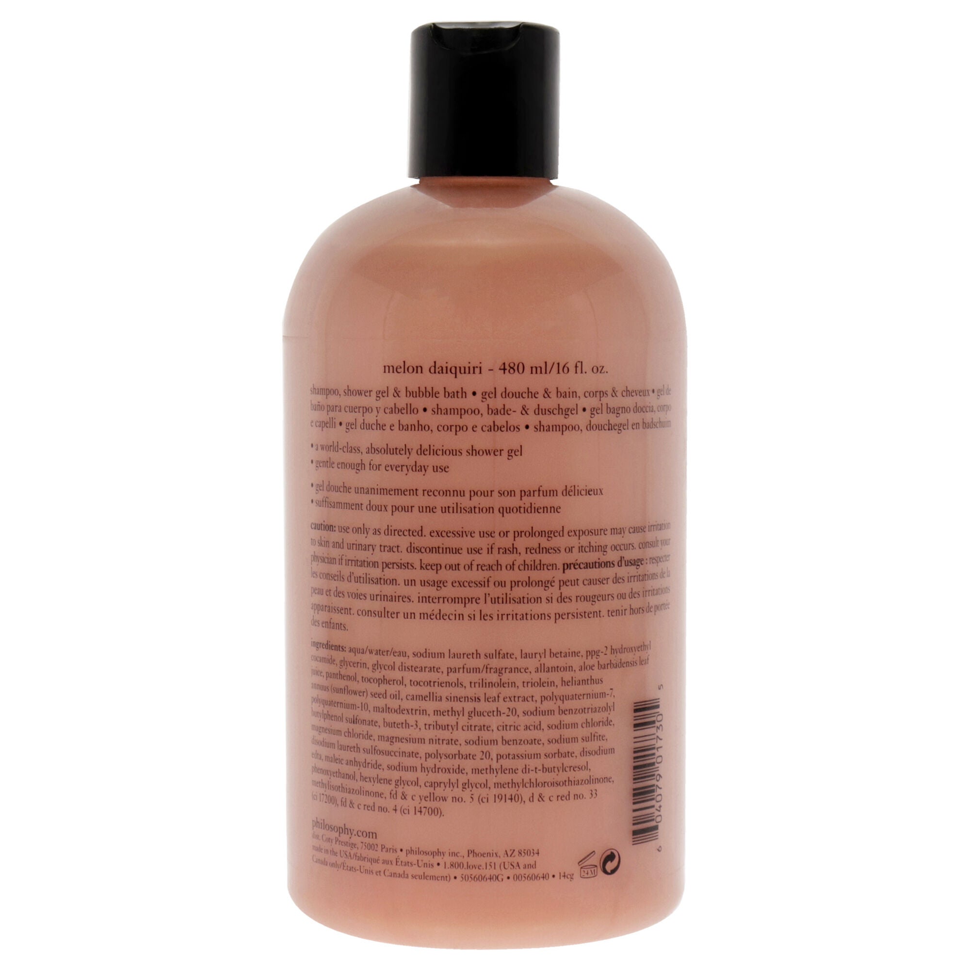 "Melon Daiquiri Shampoo, Bath and Shower Gel by Philosophy for Unisex - 16 oz Shower Gel", See Description, alternate image number 2