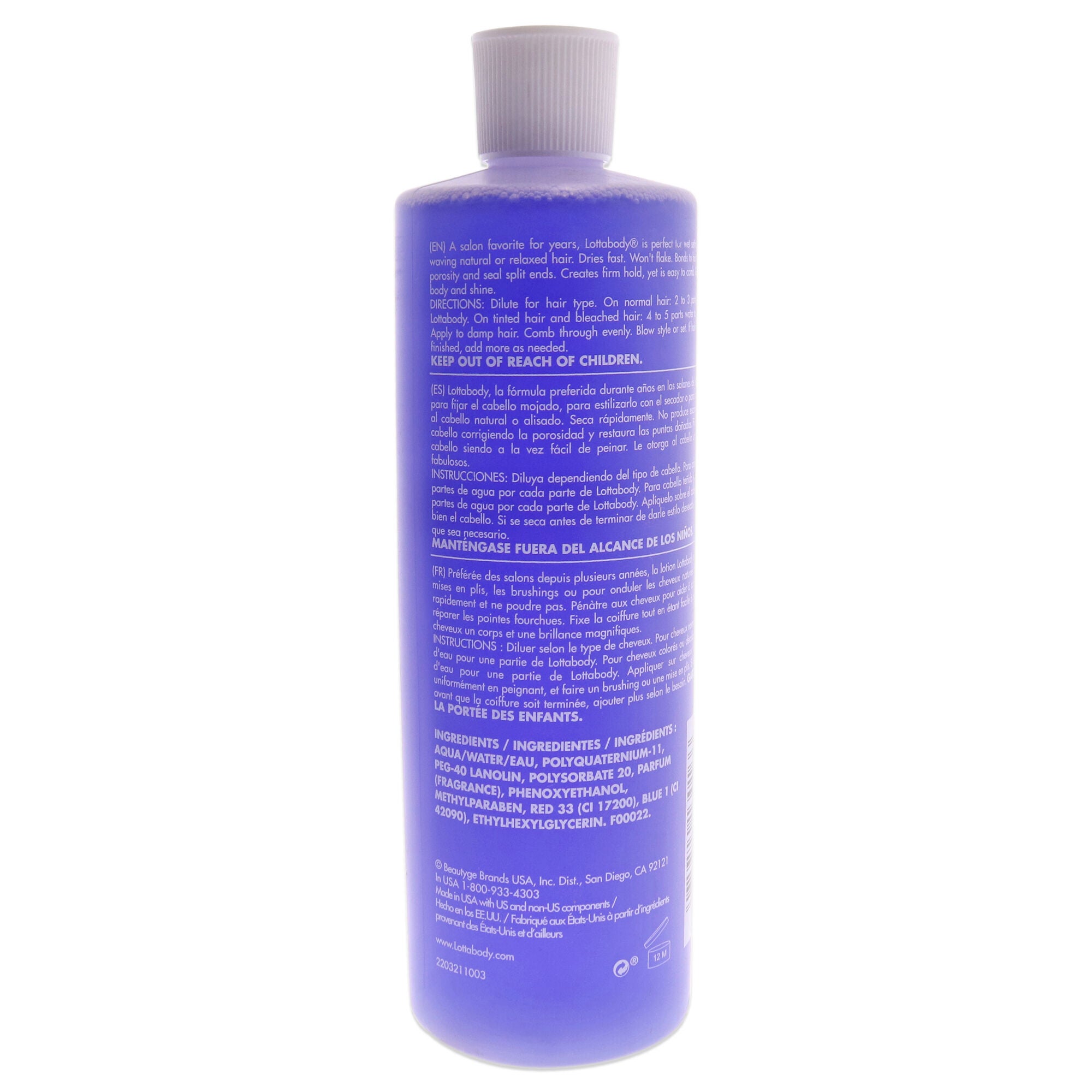 Professional Concentrated Setting Lotion by Lottabody for Unisex - 15.2 oz Lotion, See Description, alternate image number 2