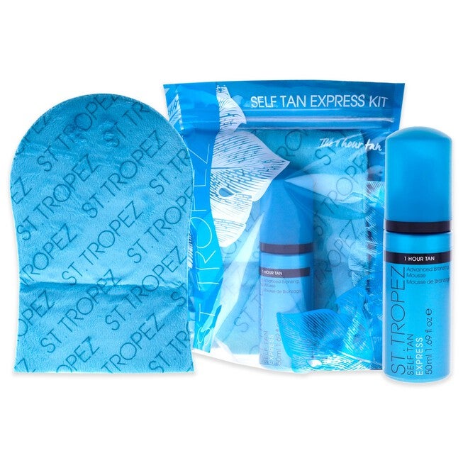 Self Tan Express Kit by St. Tropez for Unisex - 2 Pc 1.69oz Advance Bronzing Mousse, Velvet Luxe Applicator Mitt, , alternate image number null