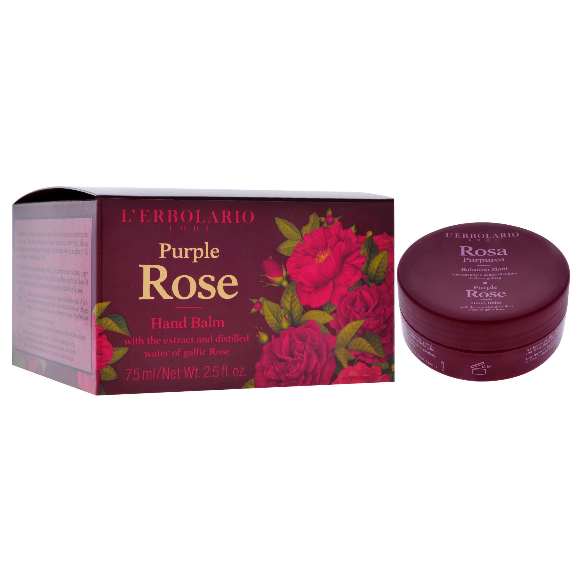 Hand Balm - Purple Rose by LErbolario for Women - 2.5 oz Balm, See Description, alternate image number 1