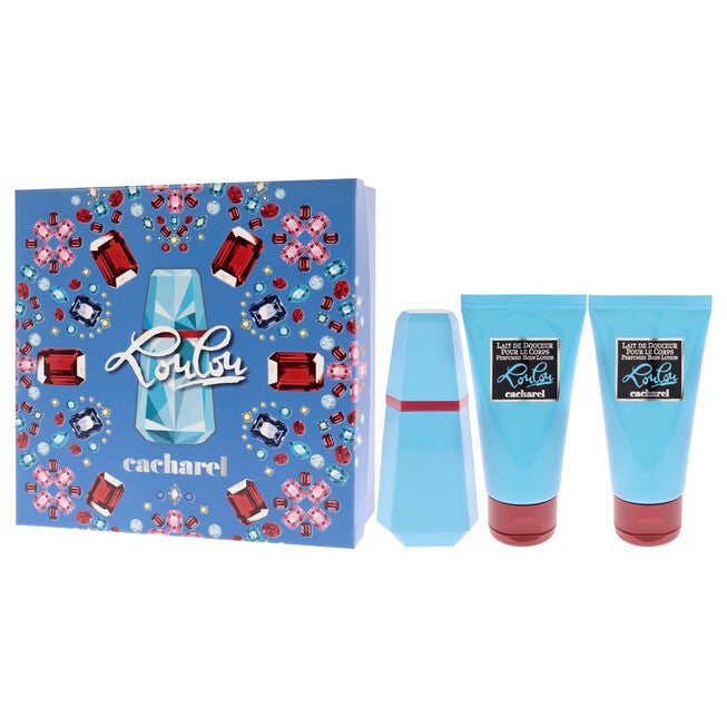 Lou Lou by Cacharel for Women - 3 Pc Gift Set 1.7oz EDP Spray, 1.7oz Body Lotion, 1.7oz Body Lotion, , alternate image number null