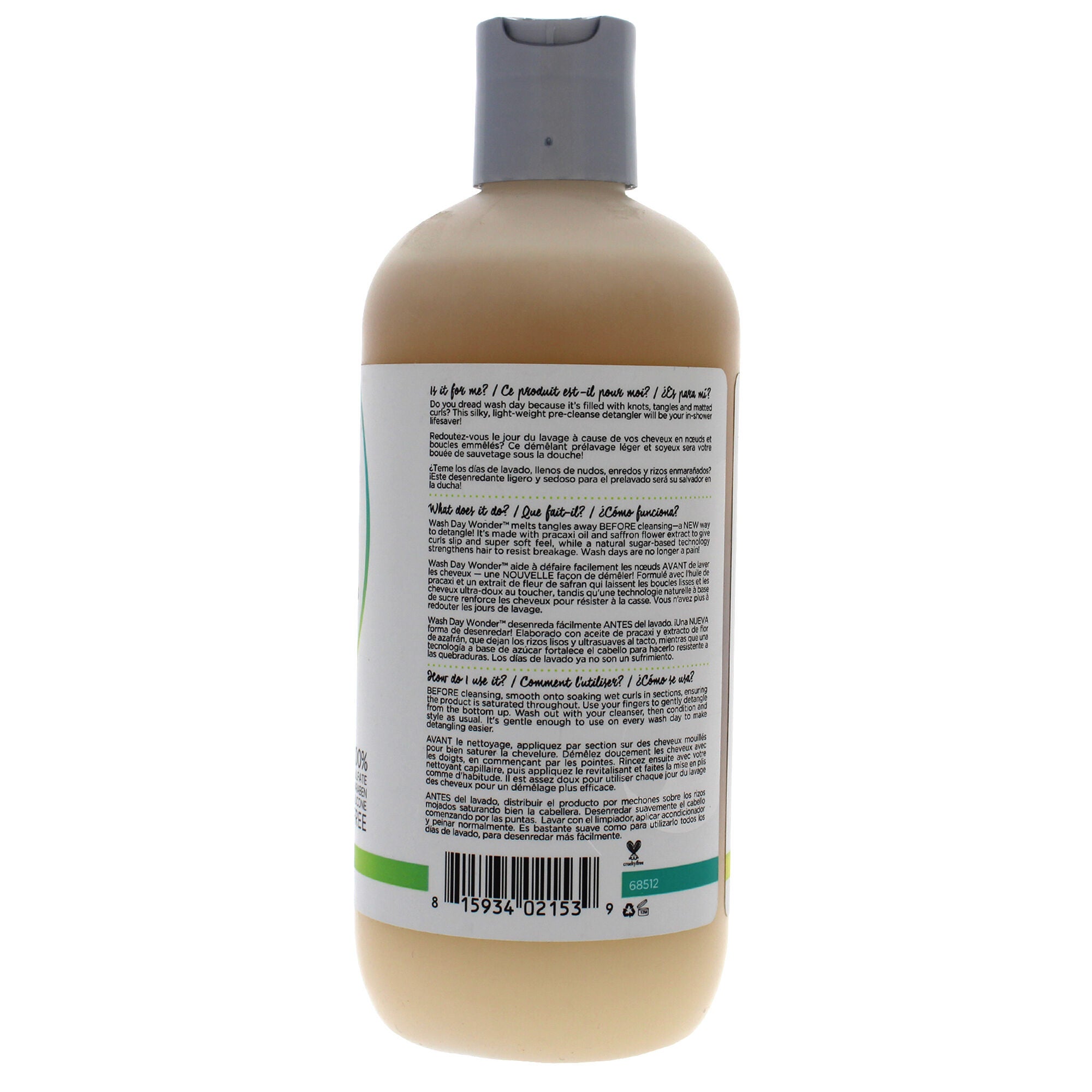 Wash Day Wonder Pre-Cleanse Slip Detangler by DevaCurl for Unisex - 12 oz Detangler, See Description, alternate image number 4
