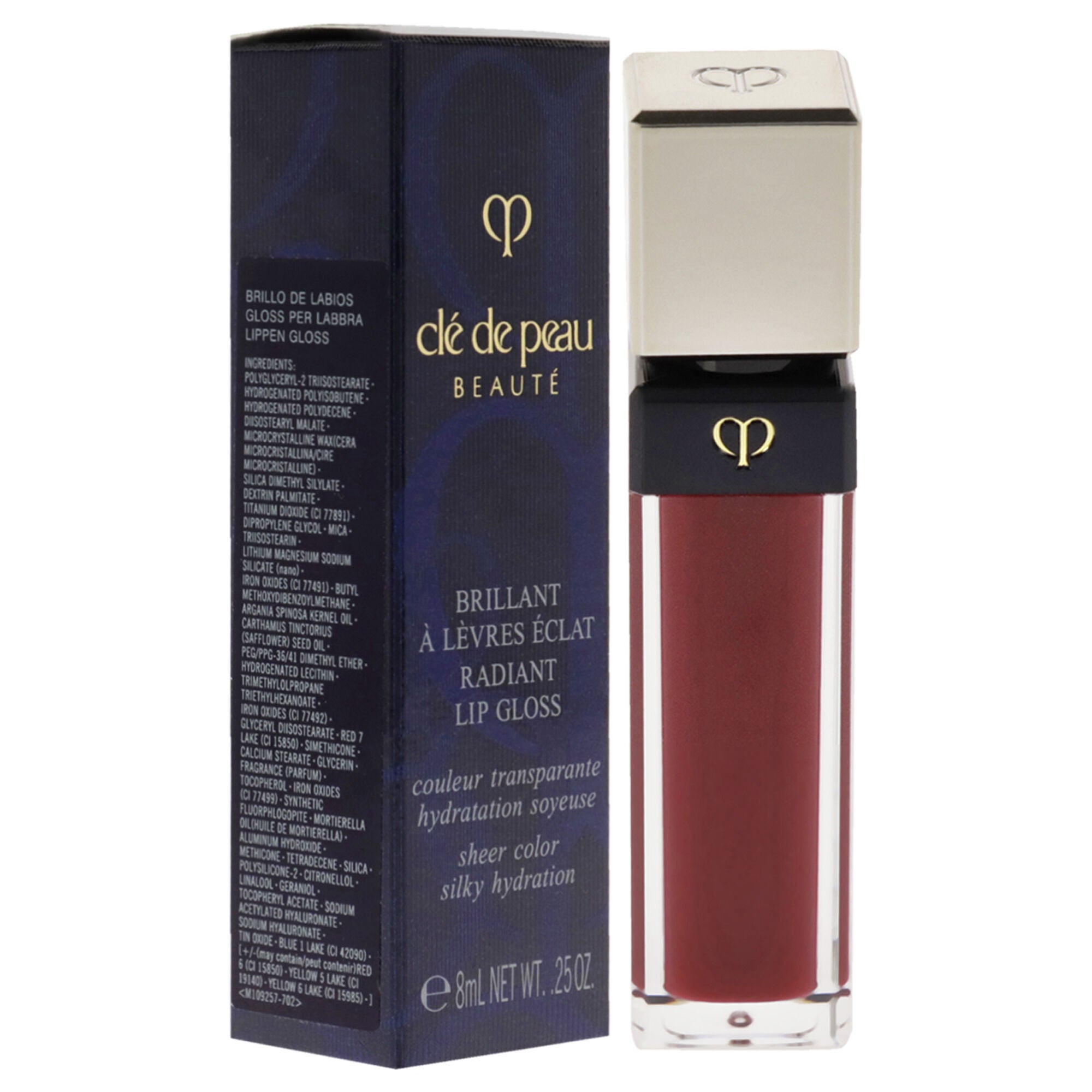 Radiant Lip Gloss - 8 Fire Ruby by Cle De Peau for Women - 0.25 oz Lip Gloss, See Description, alternate image number 2