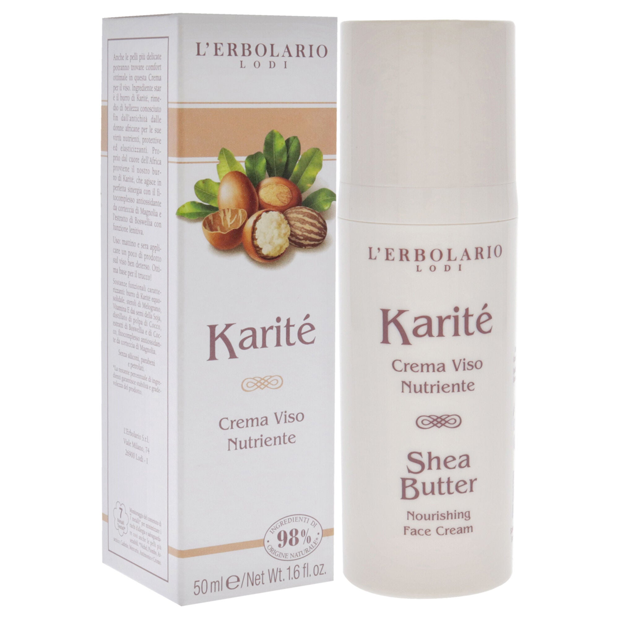 Shea Butter Nourishing Face Cream by LErbolario for Unisex - 1.6 oz Cream, , alternate image number 6