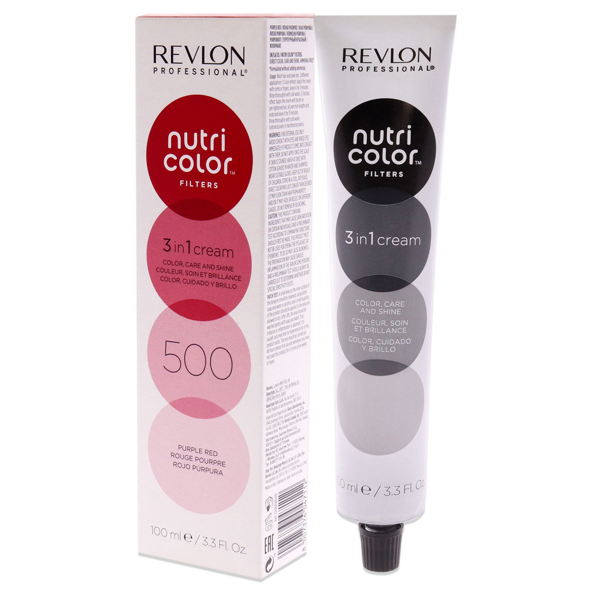 Nutri Color Cream - 500 Purple Red by Revlon for Unisex - 3.3 oz Hair Color, See Description, alternate image number 2