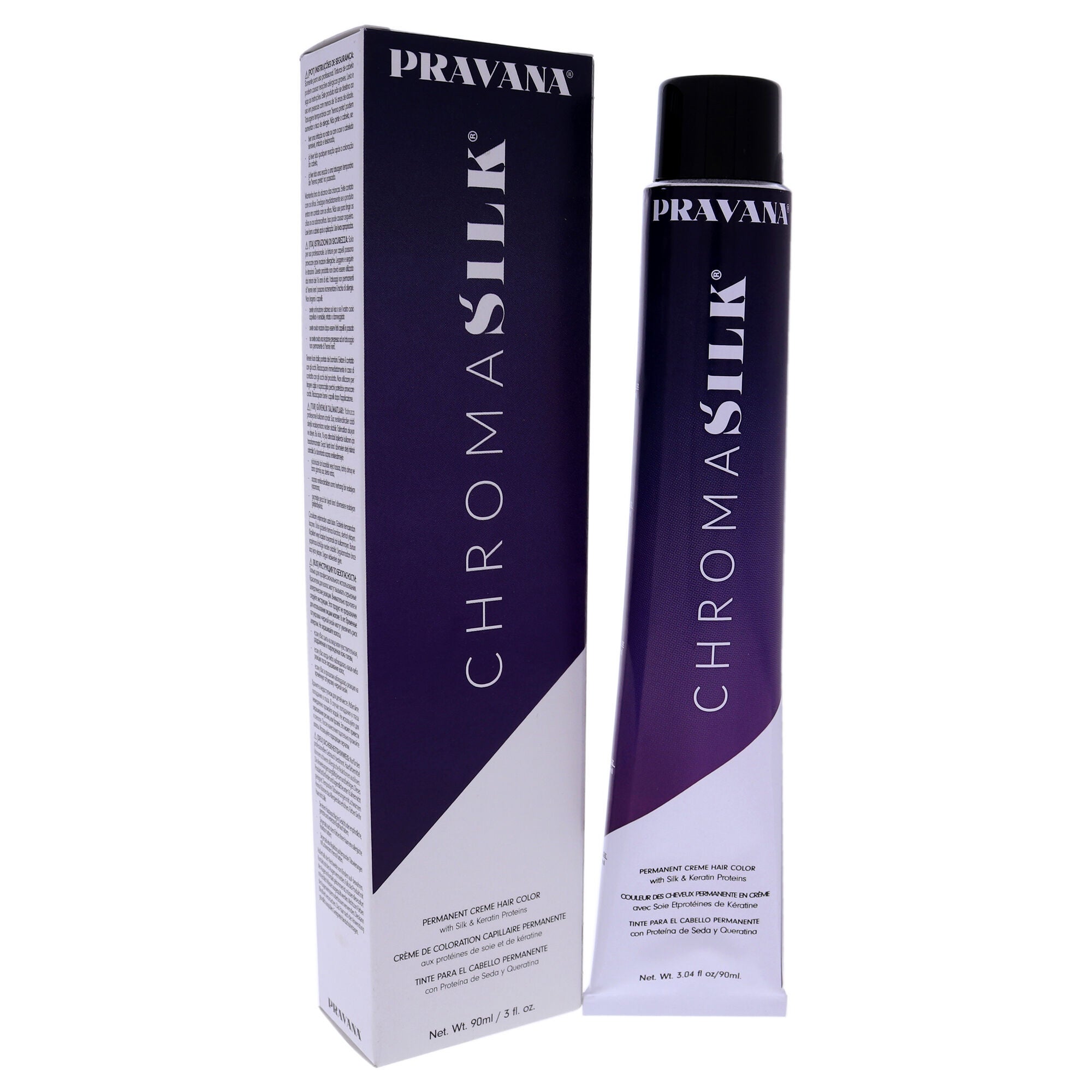 ChromaSilk Creme Hair Color - 4N Brown by Pravana for Unisex - 3 oz Hair Color, See Description, alternate image number 1