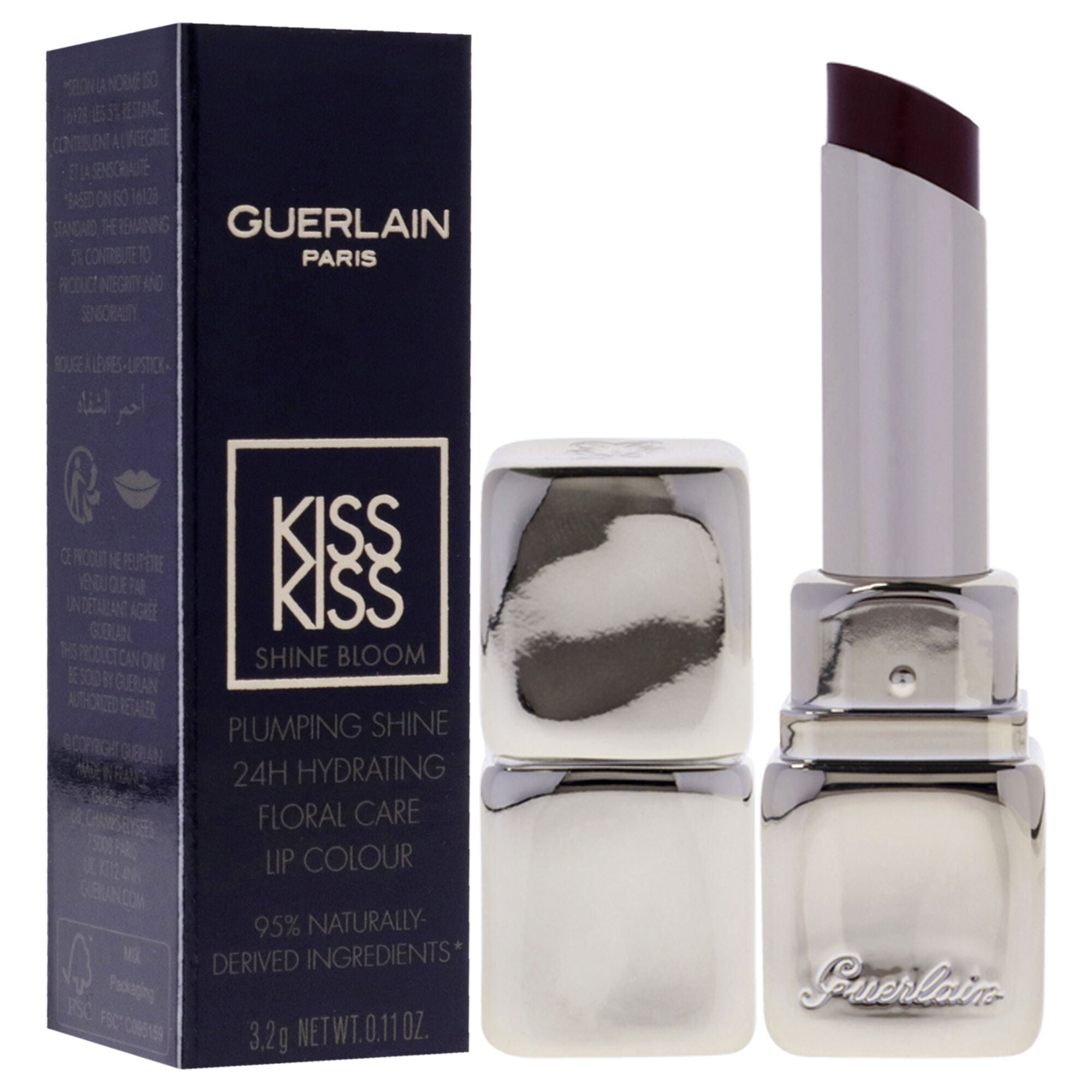 Kiss Kiss Shine Bloom Lipstick - 521 Kiss to Say by Guerlain for Women - 0.11 oz Lipstick, See Description, alternate image number 1
