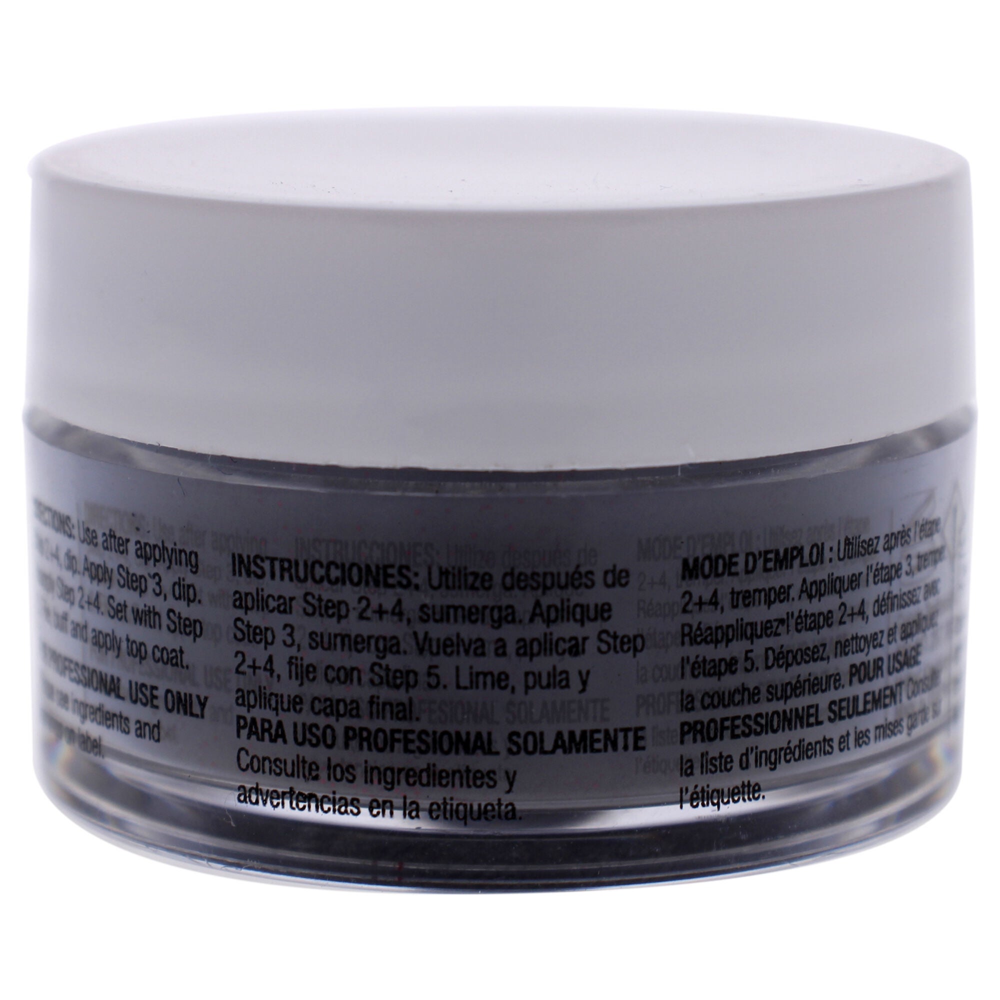 Pro Powder Polish Nail Colour Dip System - Black With Red Glitter by Cuccio Colour for Women - 0.5 oz Nail Powder, See Description, alternate image number 1