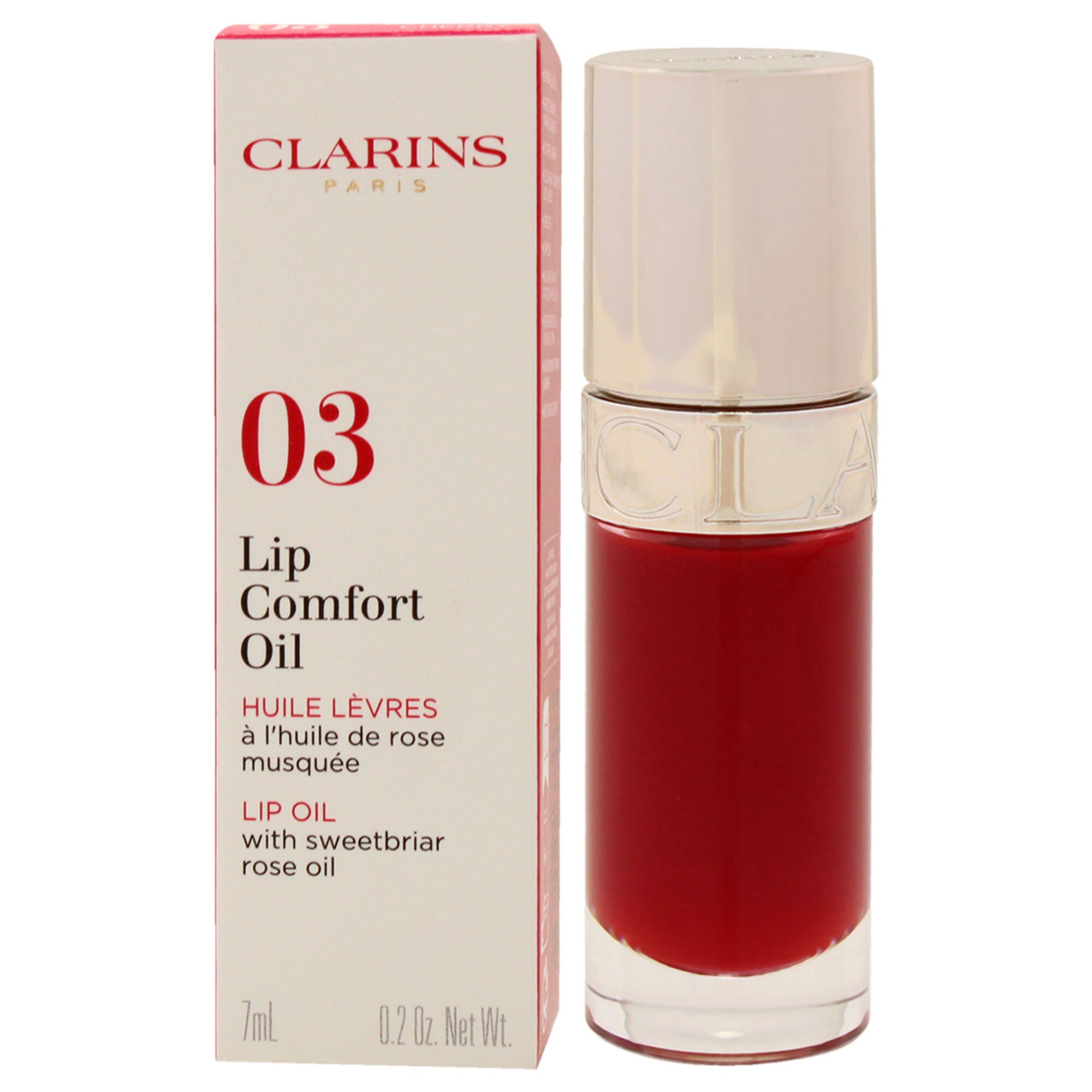 Lip Comfort Oil - 03 Cherry by Clarins for Women - 0.2 oz Lip Oil, See Description, alternate image number 3