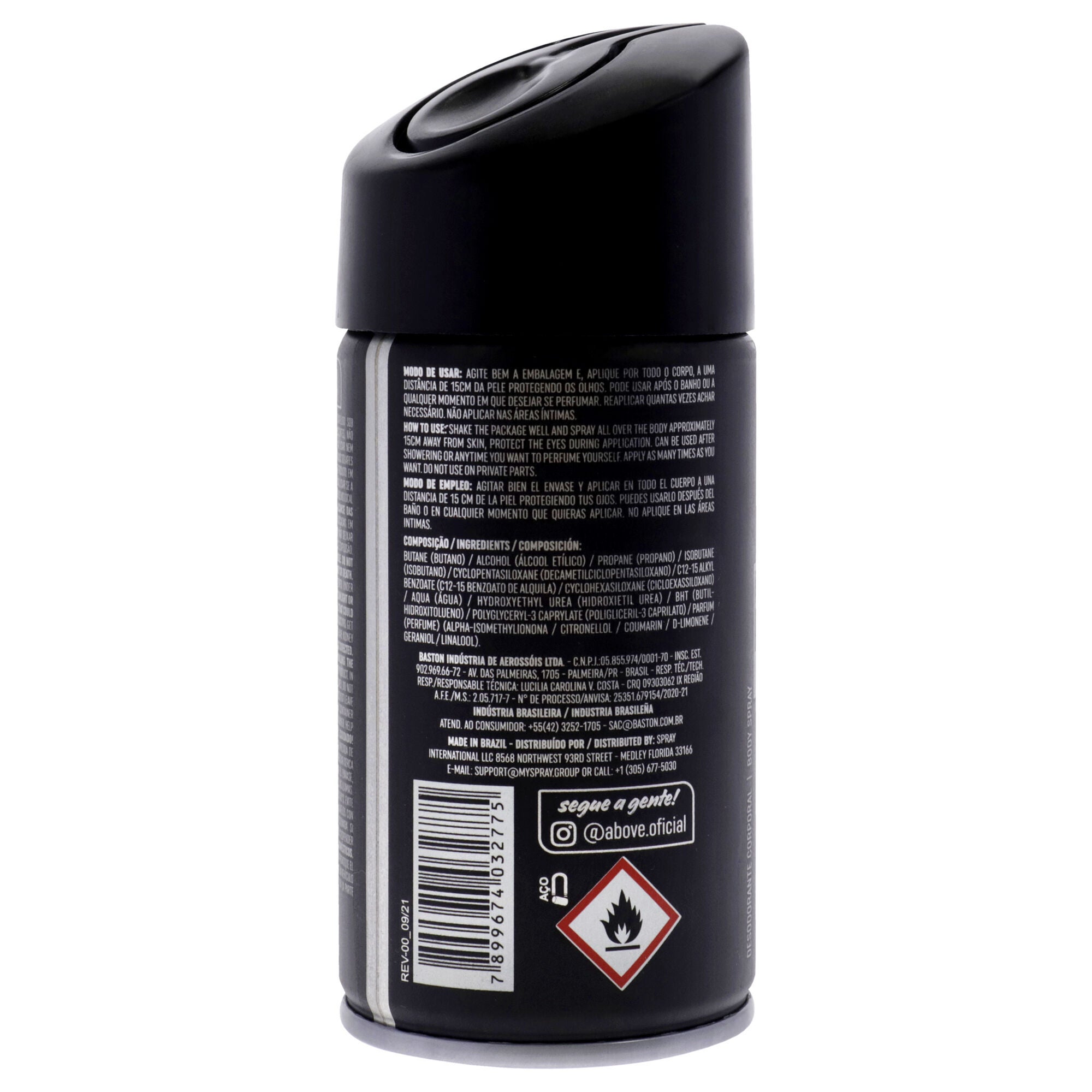 Black Series Body Spray - Classic by Above for Men - 2.12 oz Body Spray, See Description, alternate image number 1
