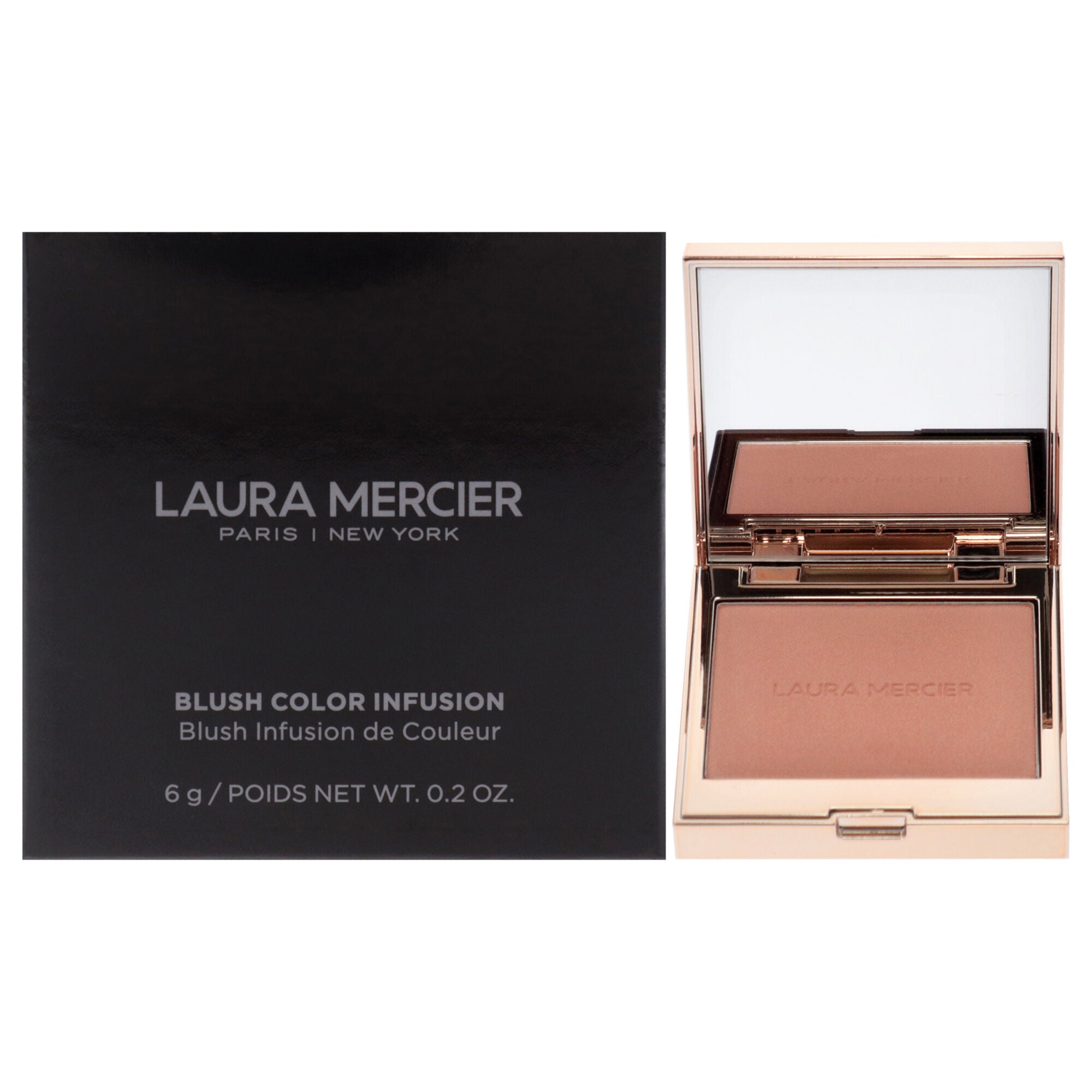 Blush Color Infusion - Peach Shimmer by Laura Mercier for Women - 0.2 oz Blush, See Description, hi-res image number 0
