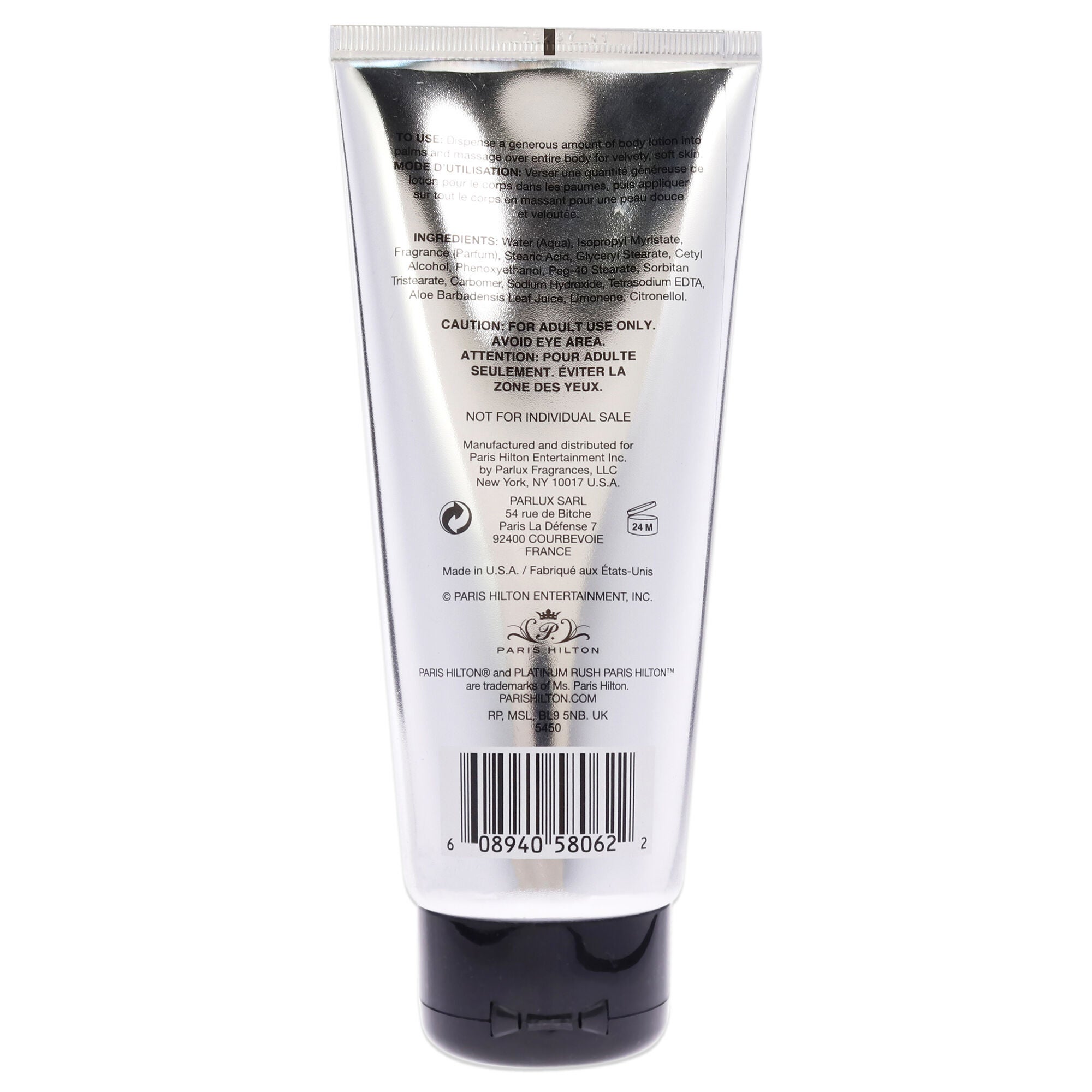 Platinum Rush by Paris Hilton for Women - 6.7 oz Body Lotion, , alternate image number 3