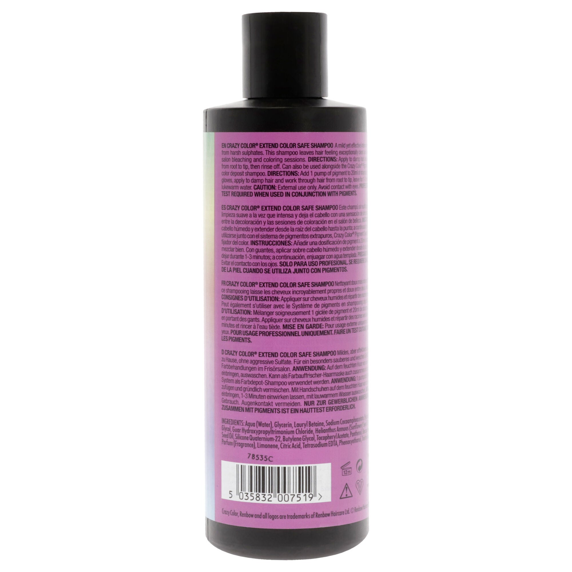 Extend Color Safe Shampoo by Crazy Color for Women - 8.45 oz Shampoo, See Description, alternate image number 1
