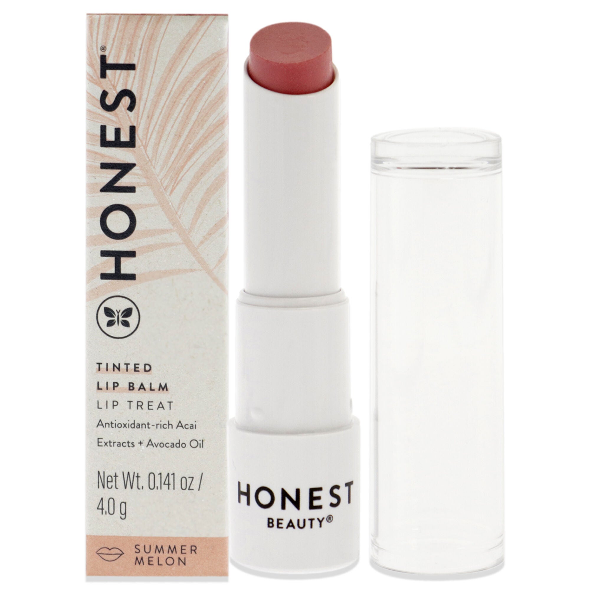 Tinted Lip Balm - Summer Melon by Honest for Women - 0.141 oz Lip Balm, See Description, hi-res image number 0